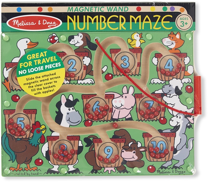 เขาวงกตฝึกนับเลขชนิดแม่เหล็ก ส่งเสริมการเรียนรู้ตัวเลข จำนวน การนับ Magnetic Number Maze Melissa&Doug, ของเล่นเสริมพัฒนาการ, ของเล่น