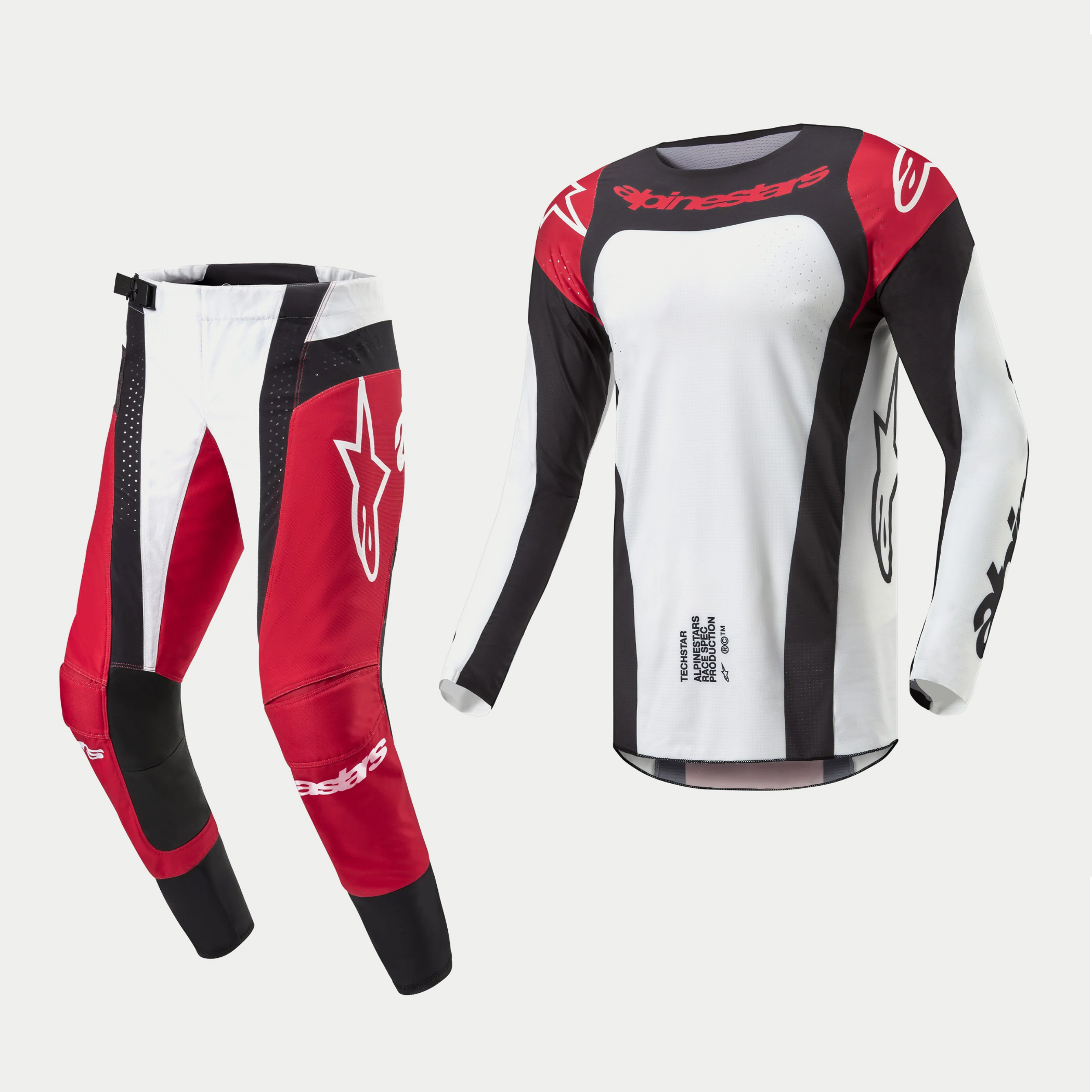 ชุด Alpinestars 2024 Techstar Ocuri - MARS RED WHITE BLACK