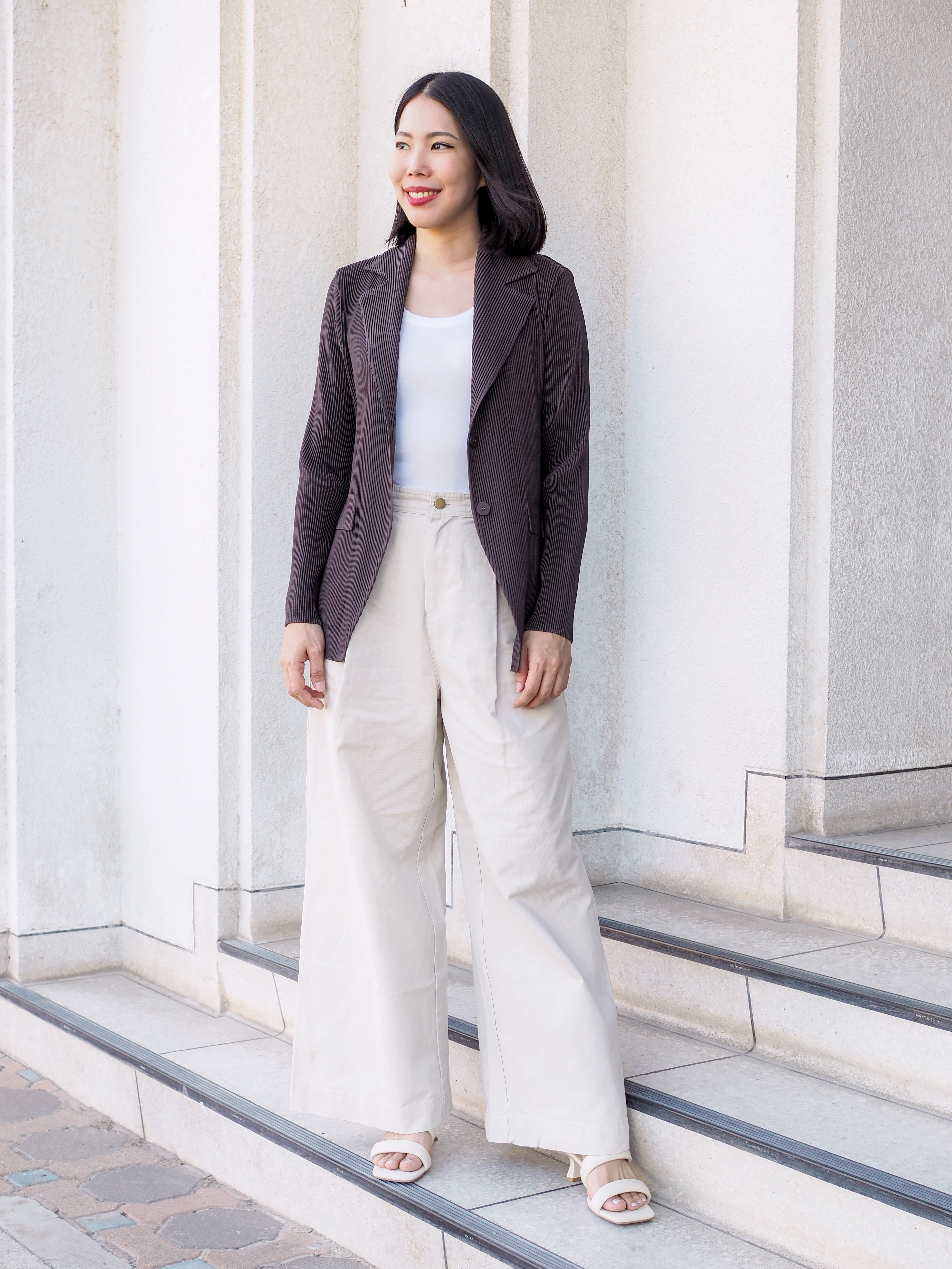 เพิ่มสีใหม่!! 2MUAY รุ่น GJO5131-9 เสื้อคลุมพลีทคุณภาพ THICK V NECK LONG SLEEVE PLEATED CARDIGAN 10 สี FREE SIZE