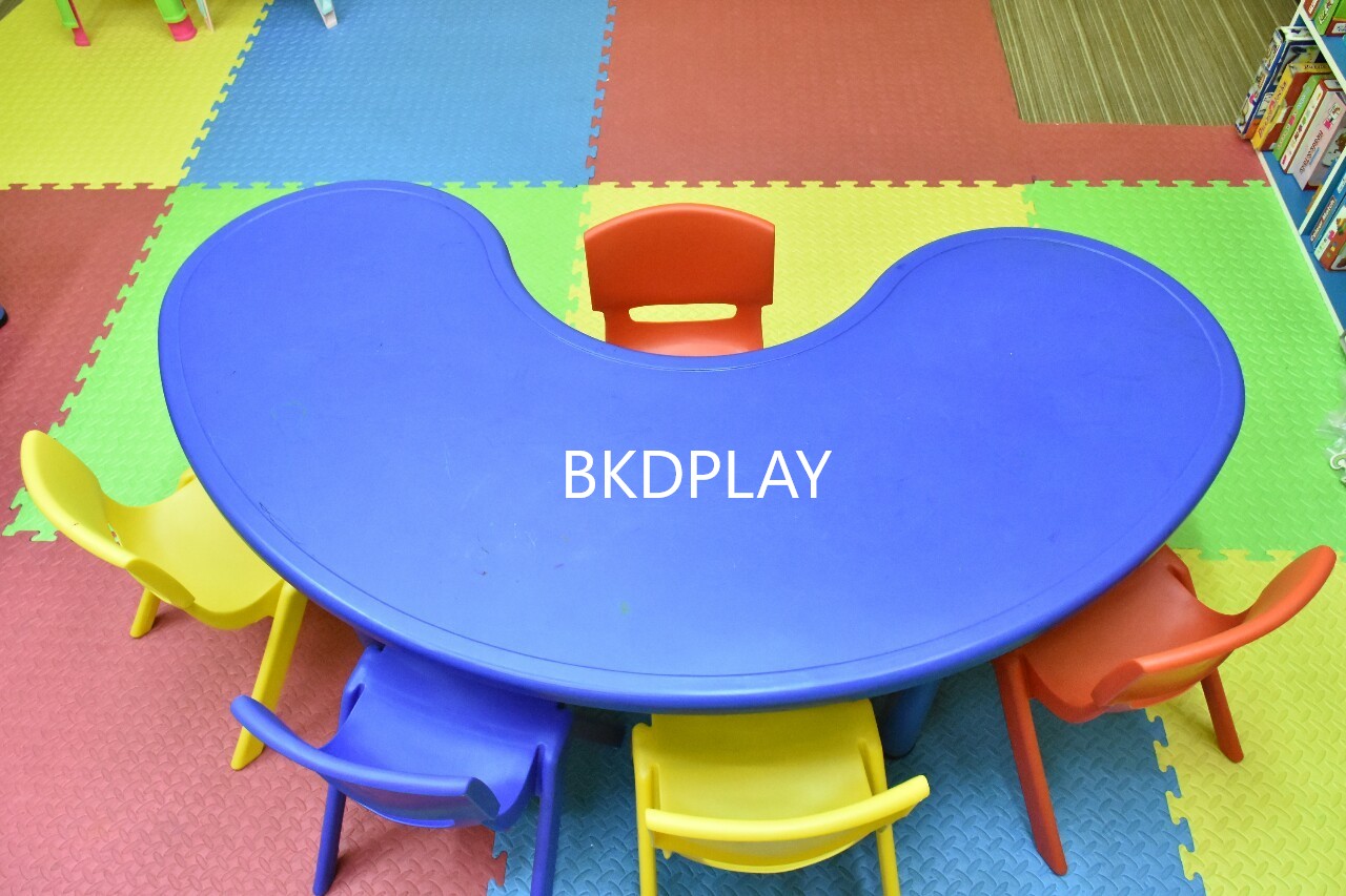 ชุดโต๊ะทรงถั่ว พร้อมเก้าอี้6ตัว เสี้ยวพระจันทร์ ตัวยู โต๊ะกิจกรรมนักเรียน ทำกิจกรรมกลุ่ม พลาสติก ปรับระดับได้ โต๊ะพร้อมเก้าอี้เด็ก พร้อมส่ง สำหรับเด็ก อนุบาล โรงเรียน เนอสเซอรี่ ศูนย์พัฒนาเด็กเล็ก