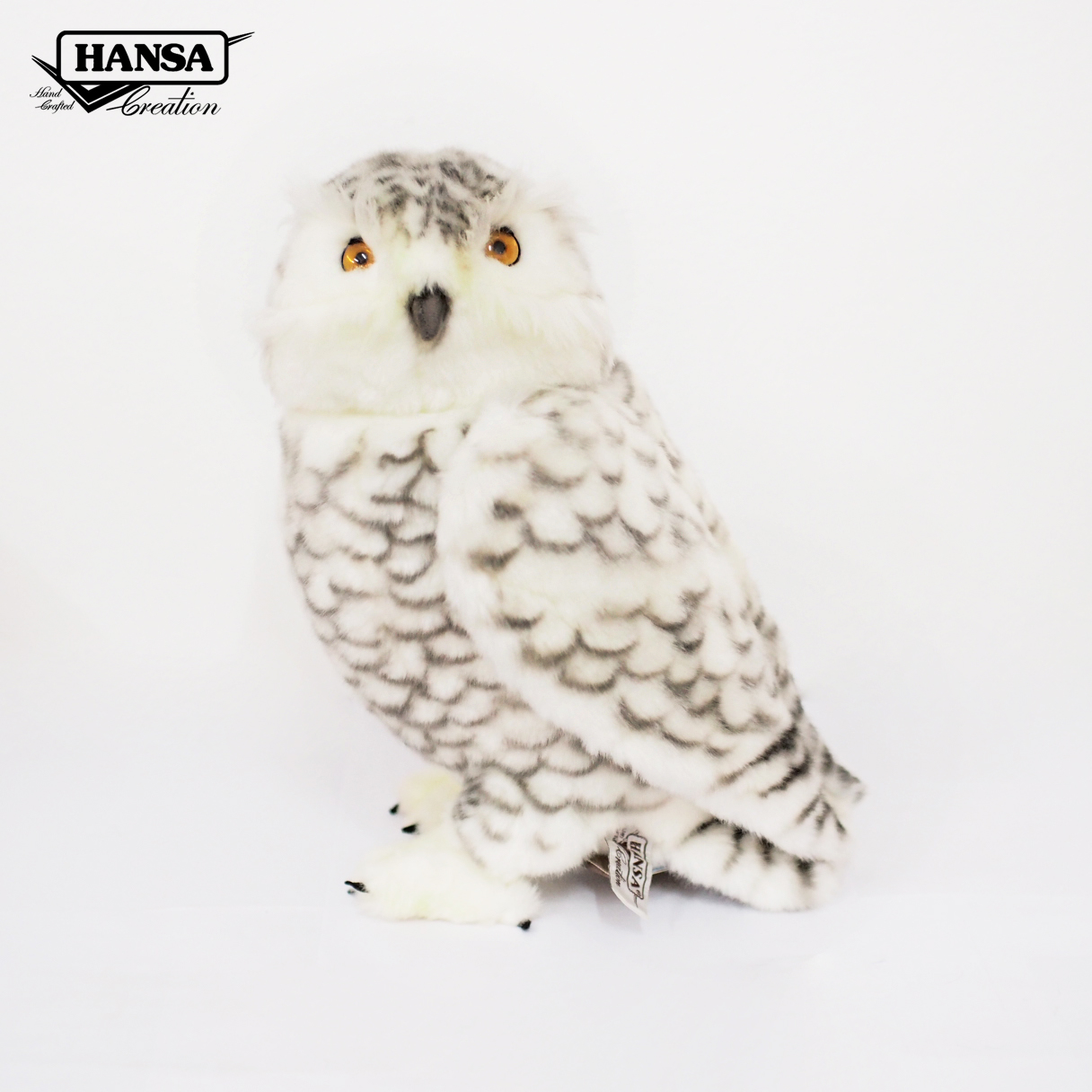 8080 Snowy Owl 28cm.H - ตุ๊กตานกเค้าแมวหิมะ