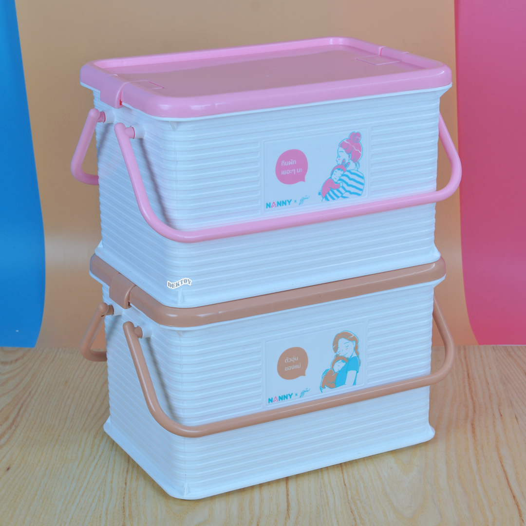NANNY Munin แนนนี่ กล่องเก็บของ3030MU ลายมุนิน 1 ชิ้นคละลาย