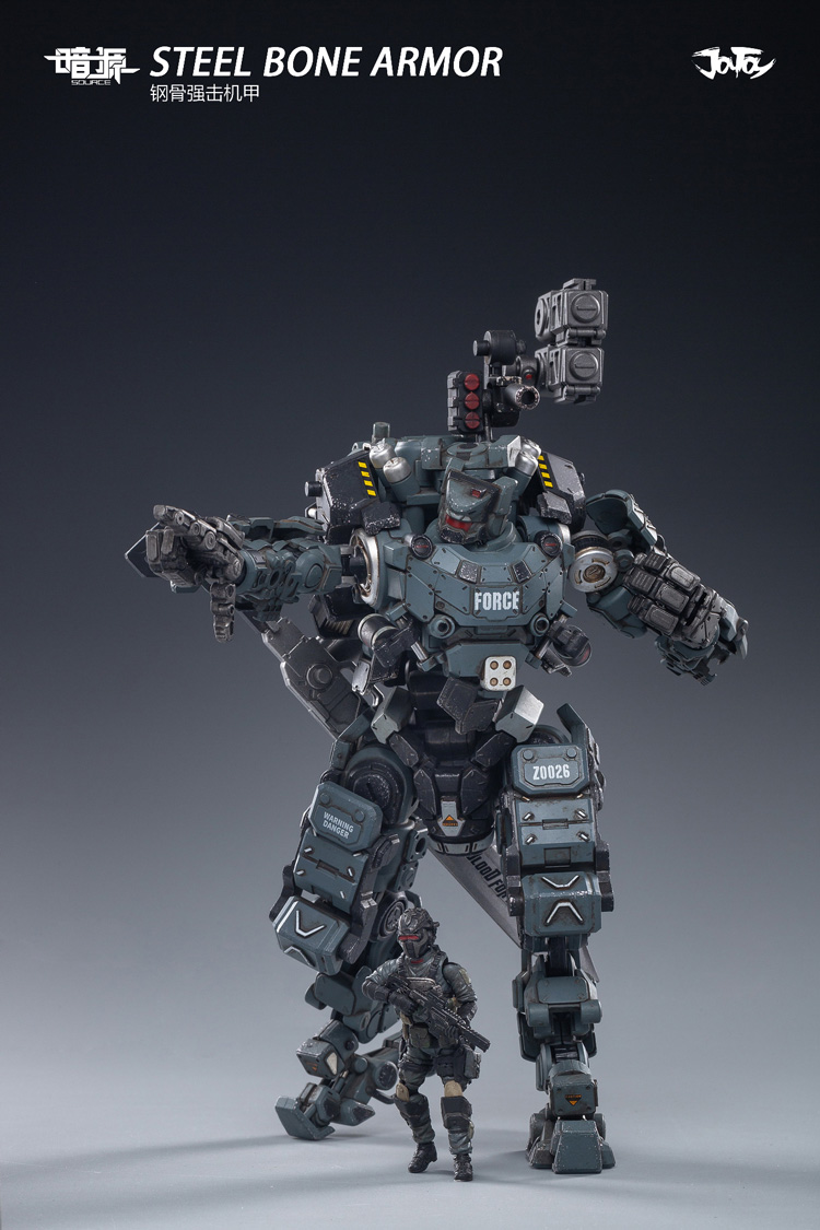 [สั่งจอง] JOYTOY JT0128 1/25 : Steel bone armour (Grey）