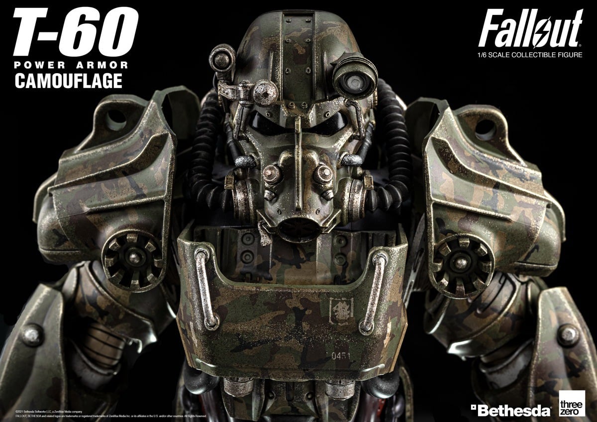[สั่งจอง]ThreeZero 3Z0178 1/6 : Fallout - T‐60 Camouflage Power Armor