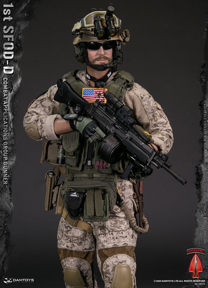 [สั่งจอง] DAMTOYS 78074 1/6 1st SFOD-D Combat Applications Group GUNNER