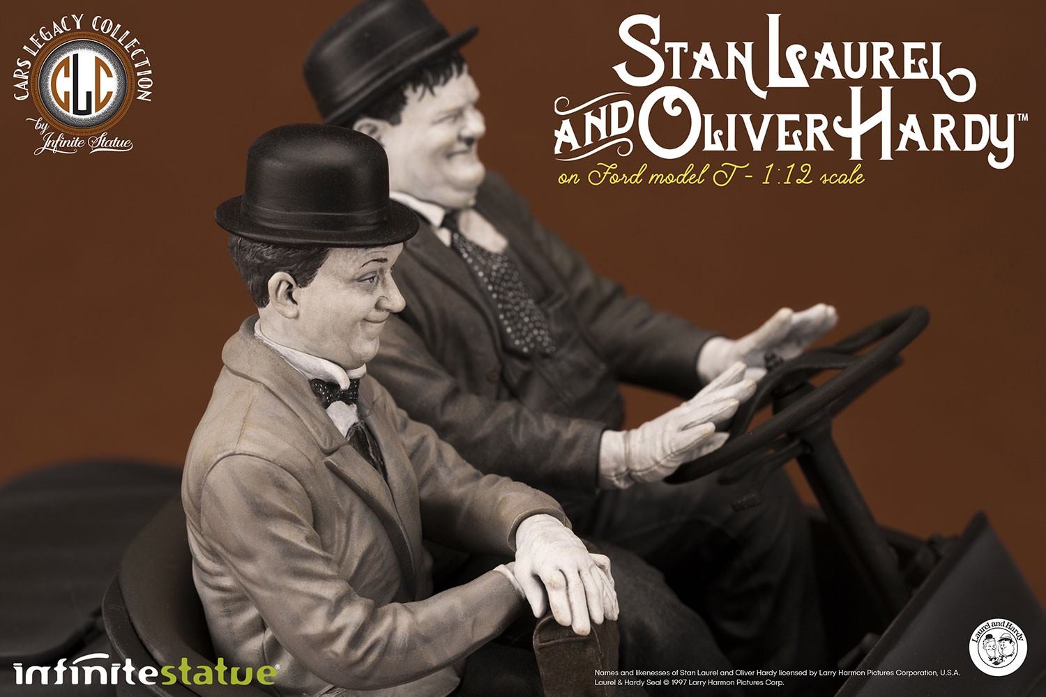 [สั่งจอง]Sideshow X Infinite Statue 906957 : Laurel & Hardy on Ford Model T Statue.