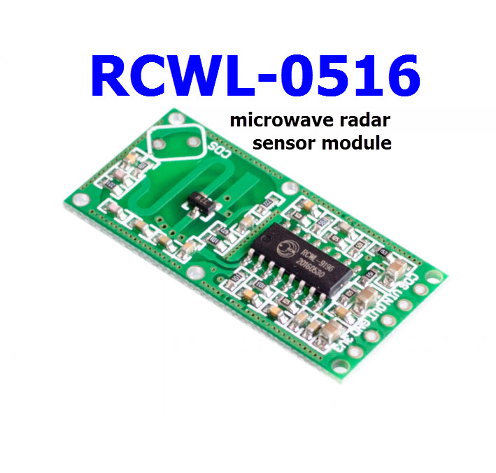 เซนเซอร์ตรวจจับการเคลื่อนไหว ช่วงกว้าง 5-9m RCWL-0516 Microwave Radar sensor switch module for arduino