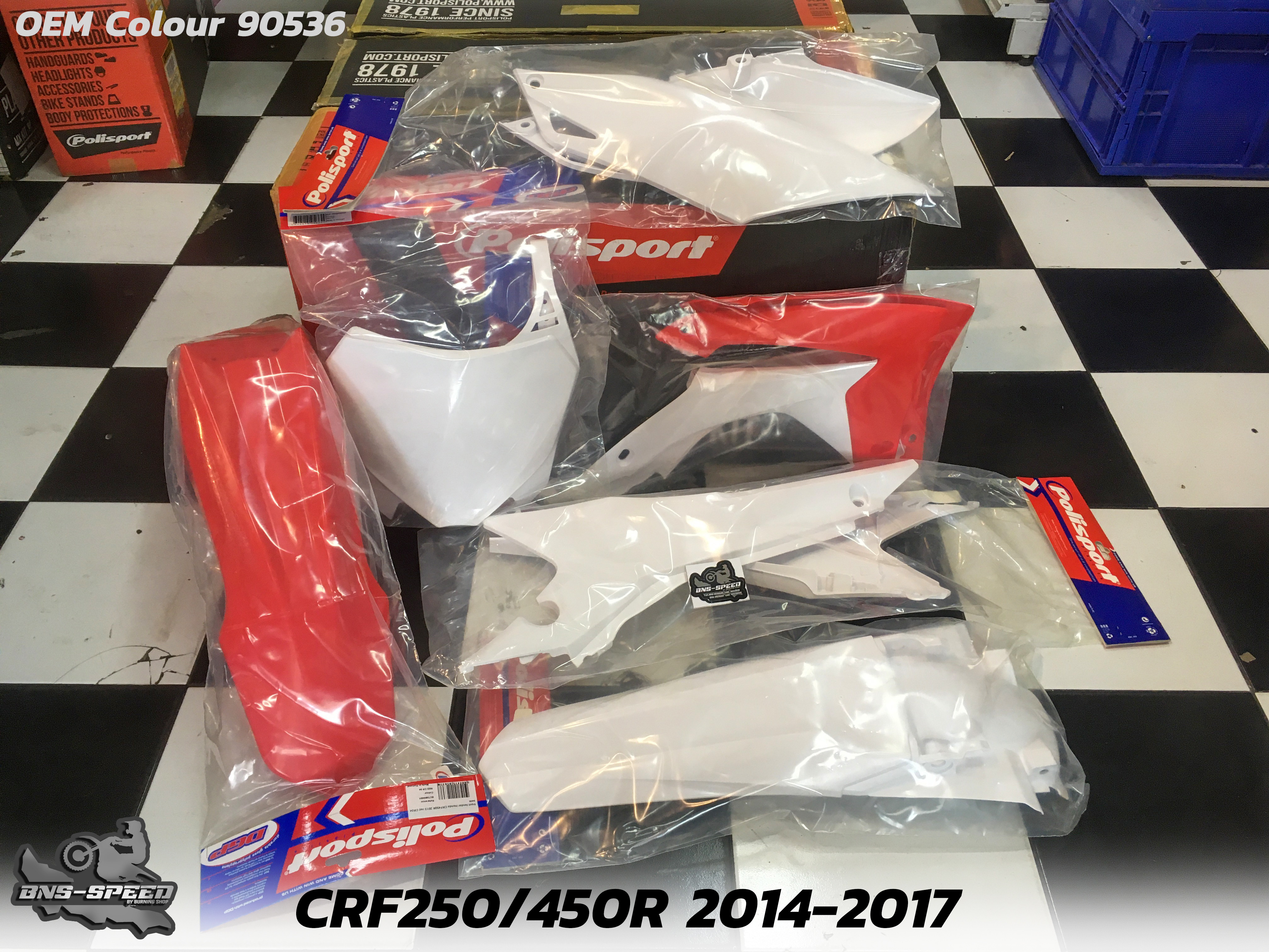 ชุดพลาสติก Polisport CRF250R 2014-2017 สีเดิม OEM
