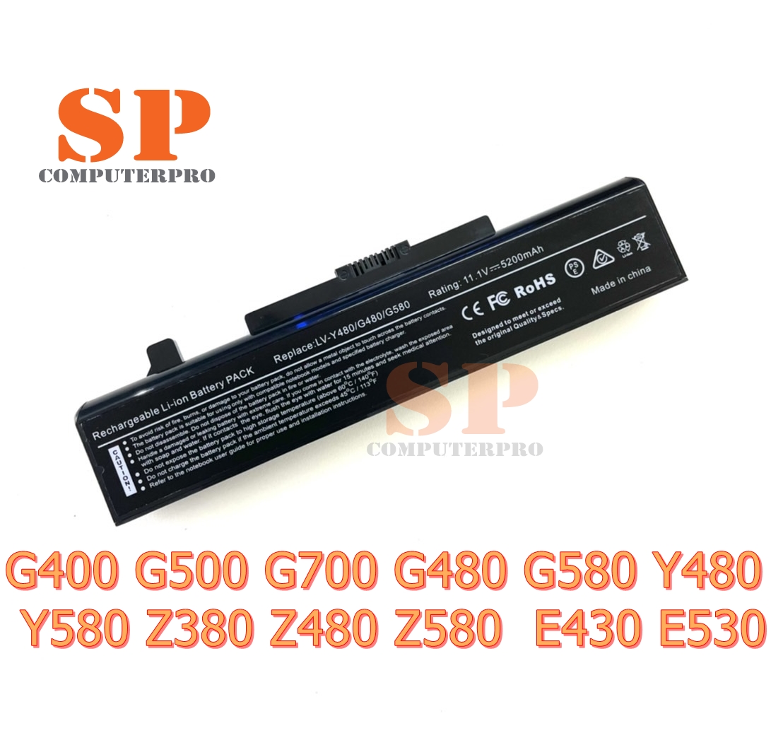 LENOVO battery แบตเตอรี่ของเทียบ LENOVO G400 G500 G700 G480 G580 Y480 Y580 Z380 Z480 Z580 E430 E530 Model: L11L6Y01