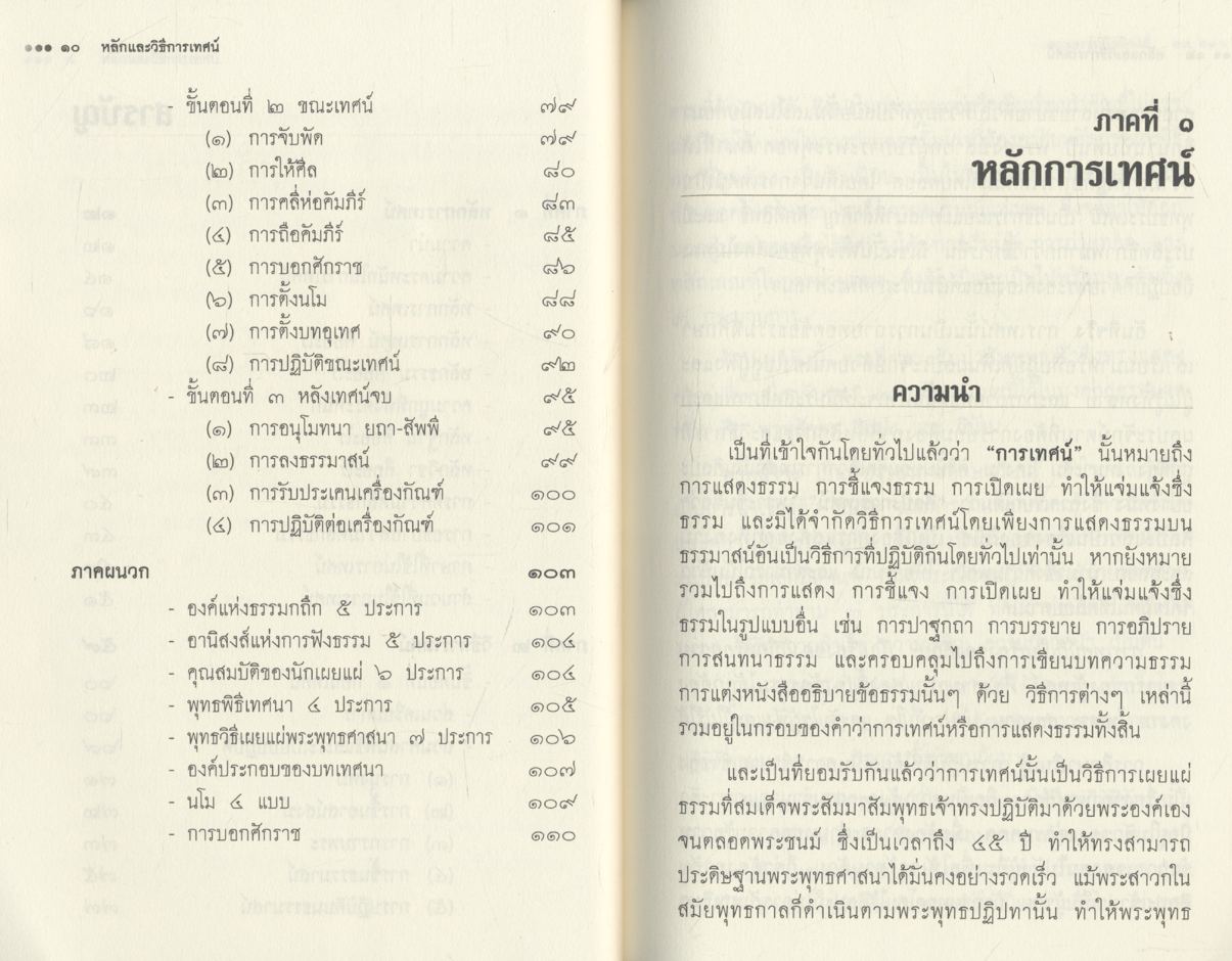 หลักและวิธีการเทศน์