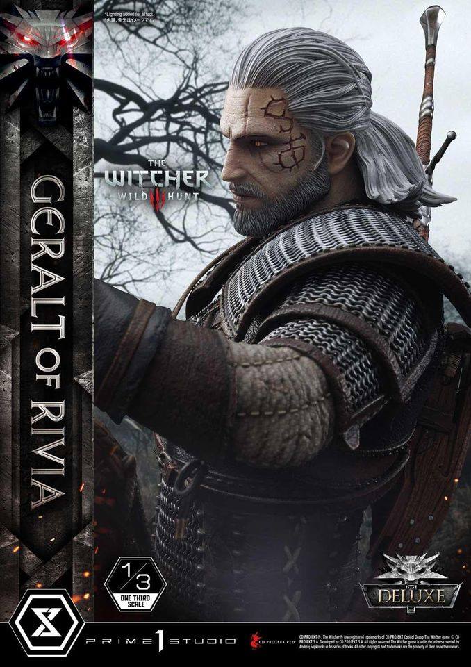 [สั่งจอง]Prime 1 Studio MMW3-01DX 1/3 scale Geralt of Rivia (The Witcher 3) Deluxe Version