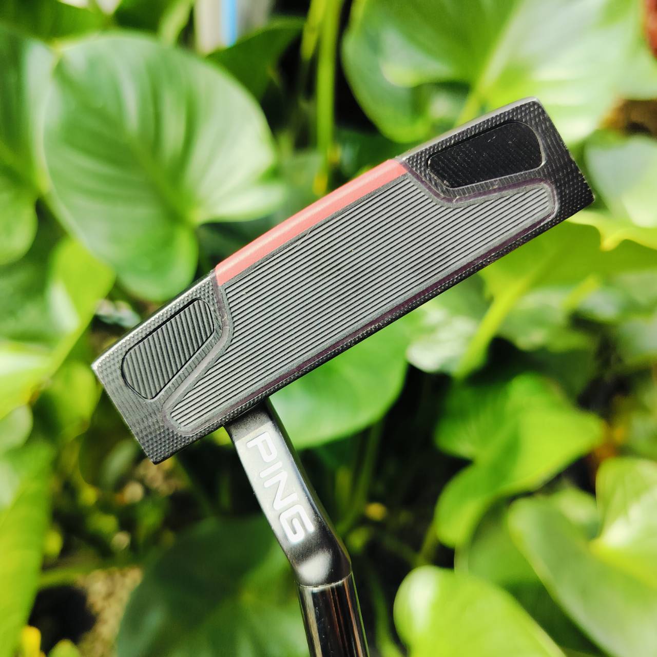 PUTTER PING TYNE 4 ความยาว 34 นิ้ว COVER แท้เดิม รุ่นแบบปีกสองข้างที่นิยมสูงสุด ขอบอกว่าของ PING เป็นเลิศ ไม่แพ้แบรนด์ไหน นิ่งมากๆ และหน้าสัมผัส แบบสองชั้น DUAL - DUROMETER INSERT แบบแข็งอยู่ด้านใน และ แบบนุ่มอยู่ด้านนอก สุดจริง!!! ไม้กอล์ฟพรีเมี่ยมมือสอง
