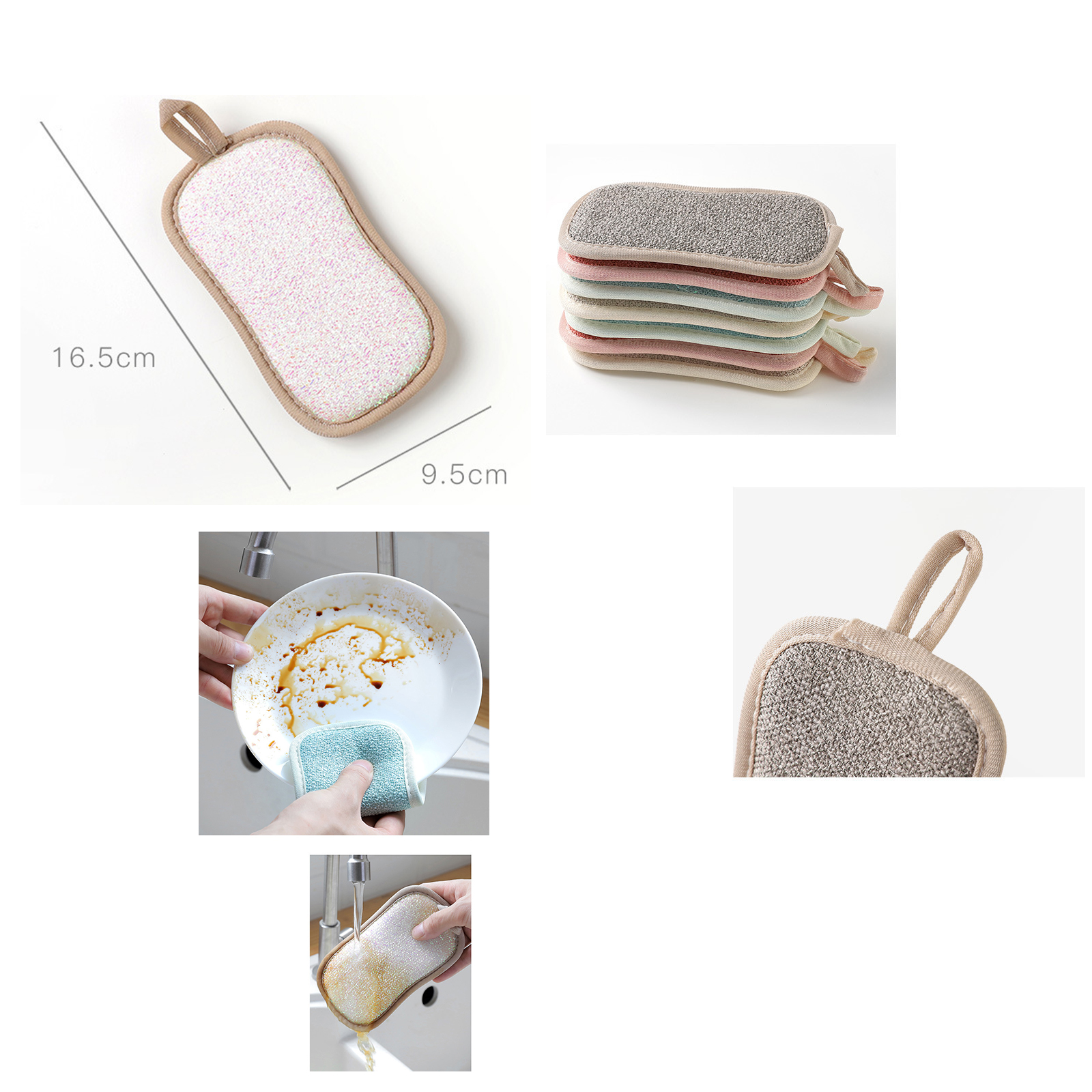 ใยขัดล้างจาน อะคริลิค ล้างจาน แก้ว ล้างสะอาดหมดจด ไม่ทำให้เกิดรอย