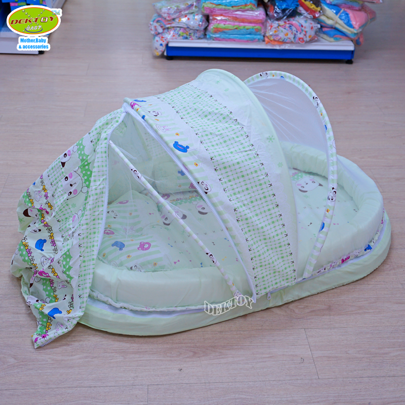 ที่นอนเด็ก+มุ้งครอบ มุ้ง เบาะที่นอน เเละขอบกั้น