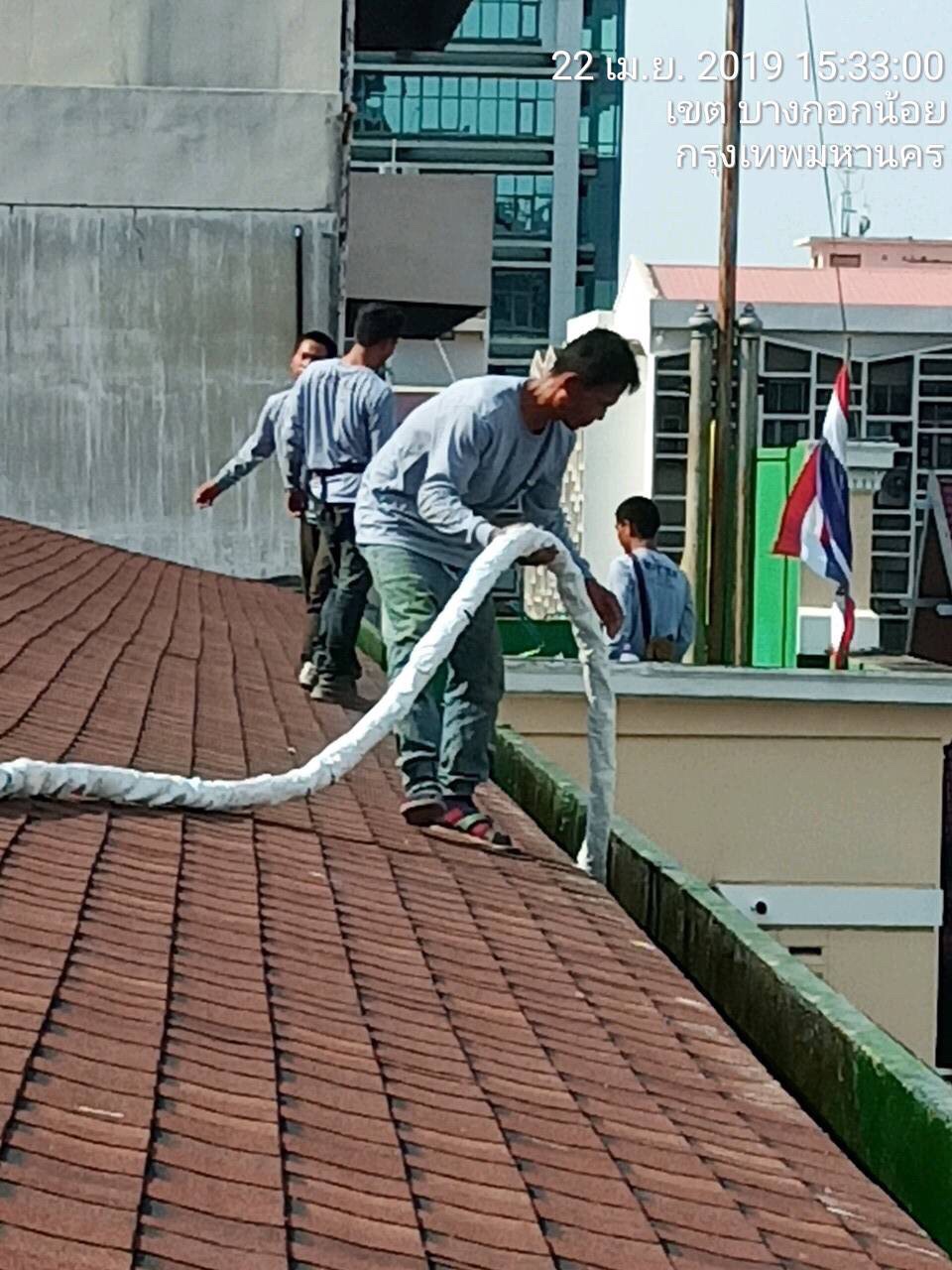 ร.พ ศิริราช งานพ่นกันซึม โพลียูเรีย