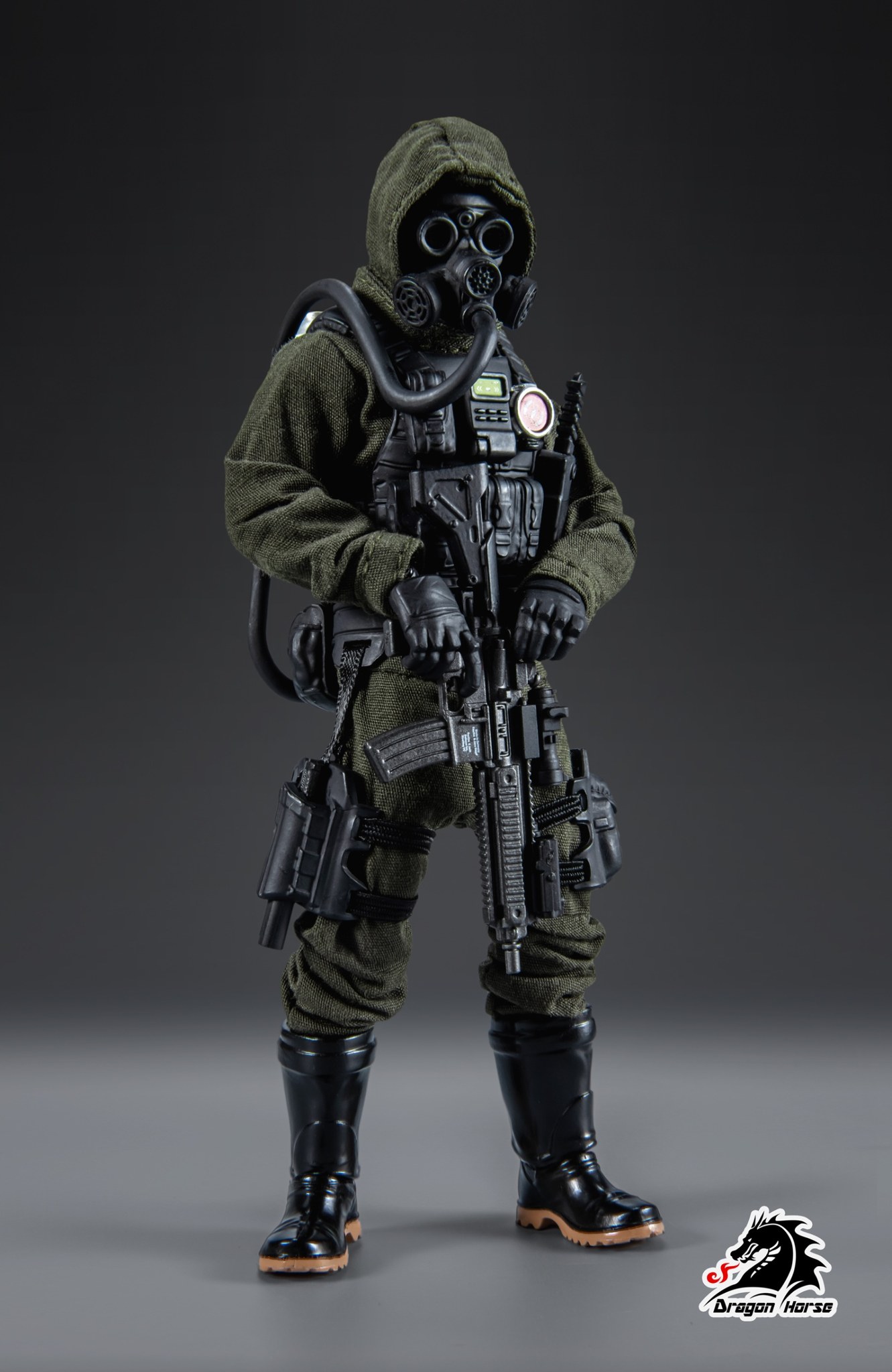 [สั่งจอง] Dragon Horse DH-S002LG 1/12 : SCP Foundation Series Mobile Task Force Zeta-9 "Mole" Green Limited Edition