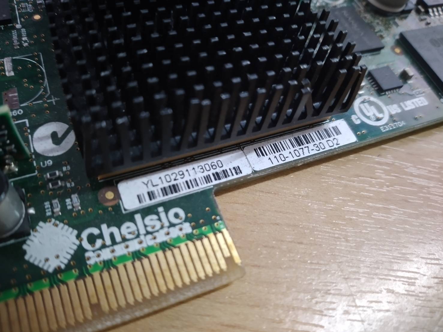 IBM Chelsio 10GB Ethernet Adapter 5769 00E1851 00E0839 46K7897 CC2-S310E-SR พร้อมโมดูล