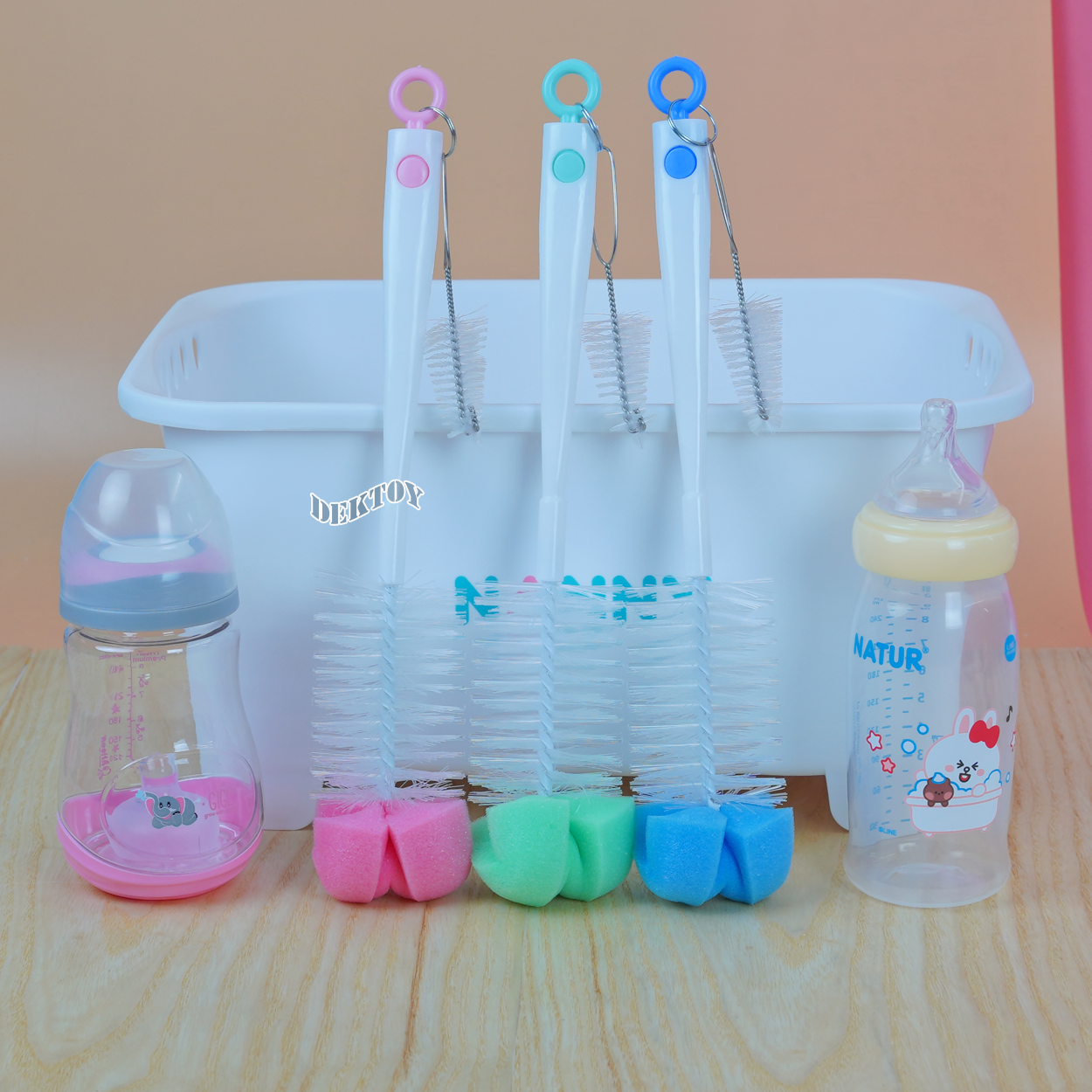 แปรงล้างขวดนมหัวฟองน้ำ B&G 6922