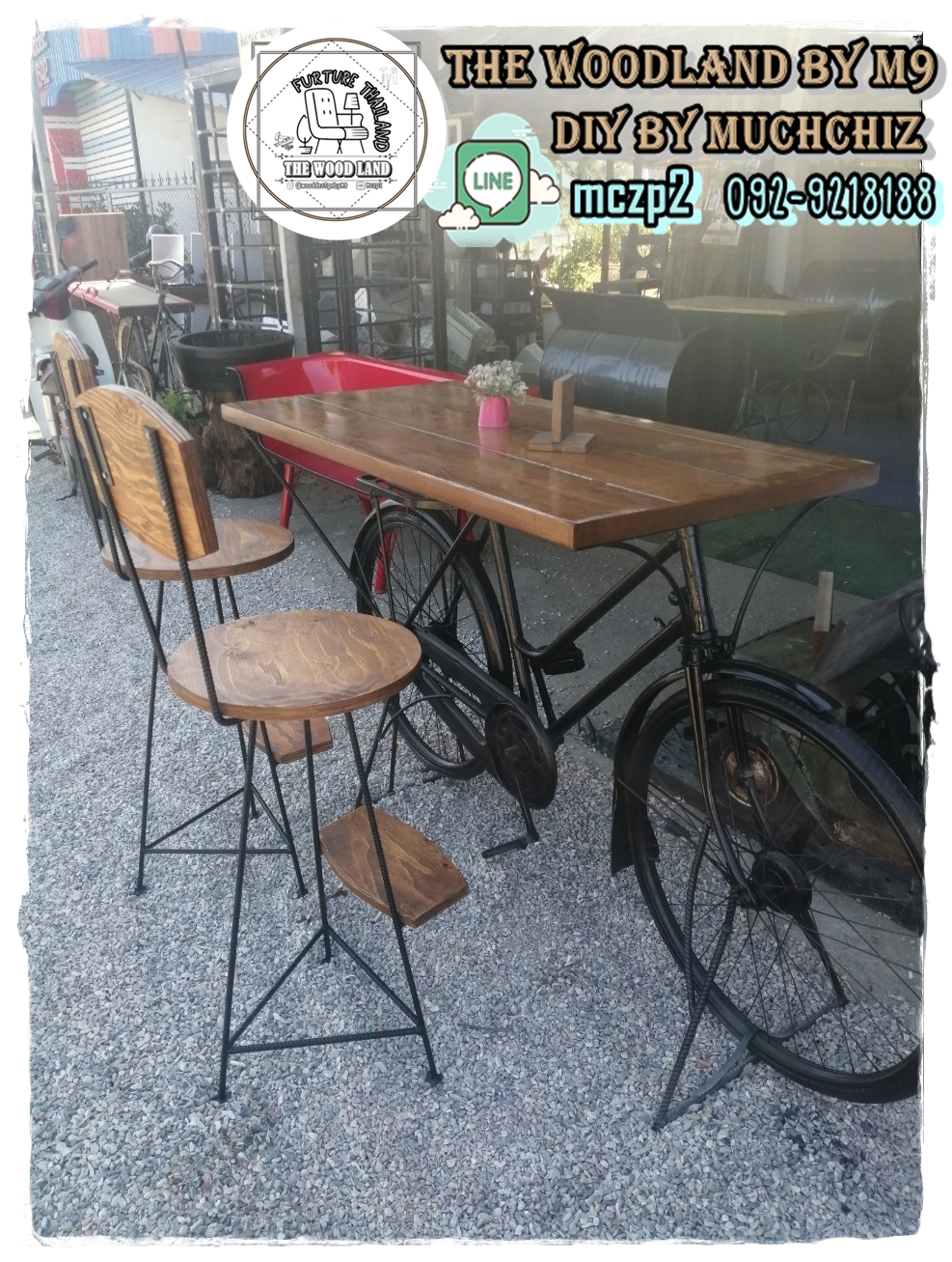 #BICYCLE Design#เฟอร์นิเจอร์จักรยานวินเทจ #เฟอร์นิเจอร์ตกแต่งร้านกาแฟ