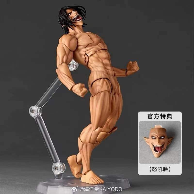 [พร้อมส่ง]Kaiyodo : Revoltech Amazing Yamaguchi - Attack on Titan Eren Yeager (อัพเกรด Bonus Ver. แถมหน้าโบนัส)