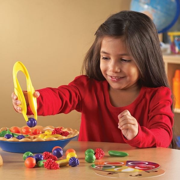 เกมพายผลไม้ฝึกแยกสี , ของเล่นเสริมพัฒนาการ ,ของเล่นเสริมทักษะ,ของเล่นเด็ก, สื่อการสอนอนุบาล