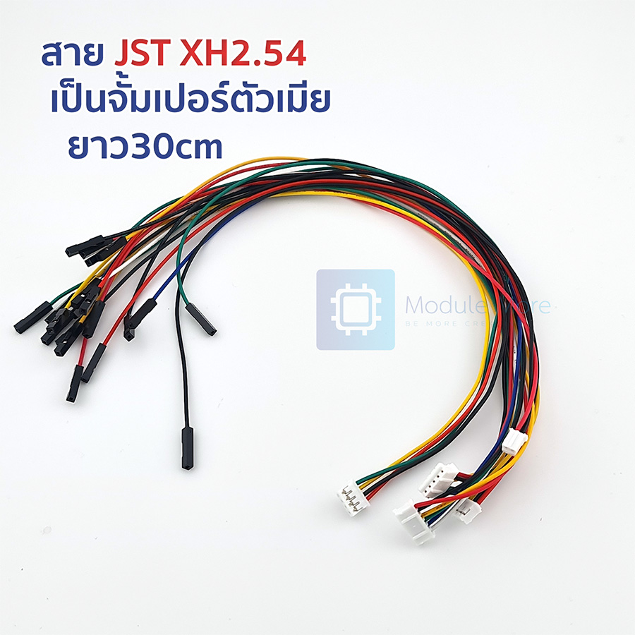 สาย JST XH2.54 / PH2.00 เป็นจั้มเปอร์ Dupont ยาว 30cm [2P/3P/4P/5P/6P]