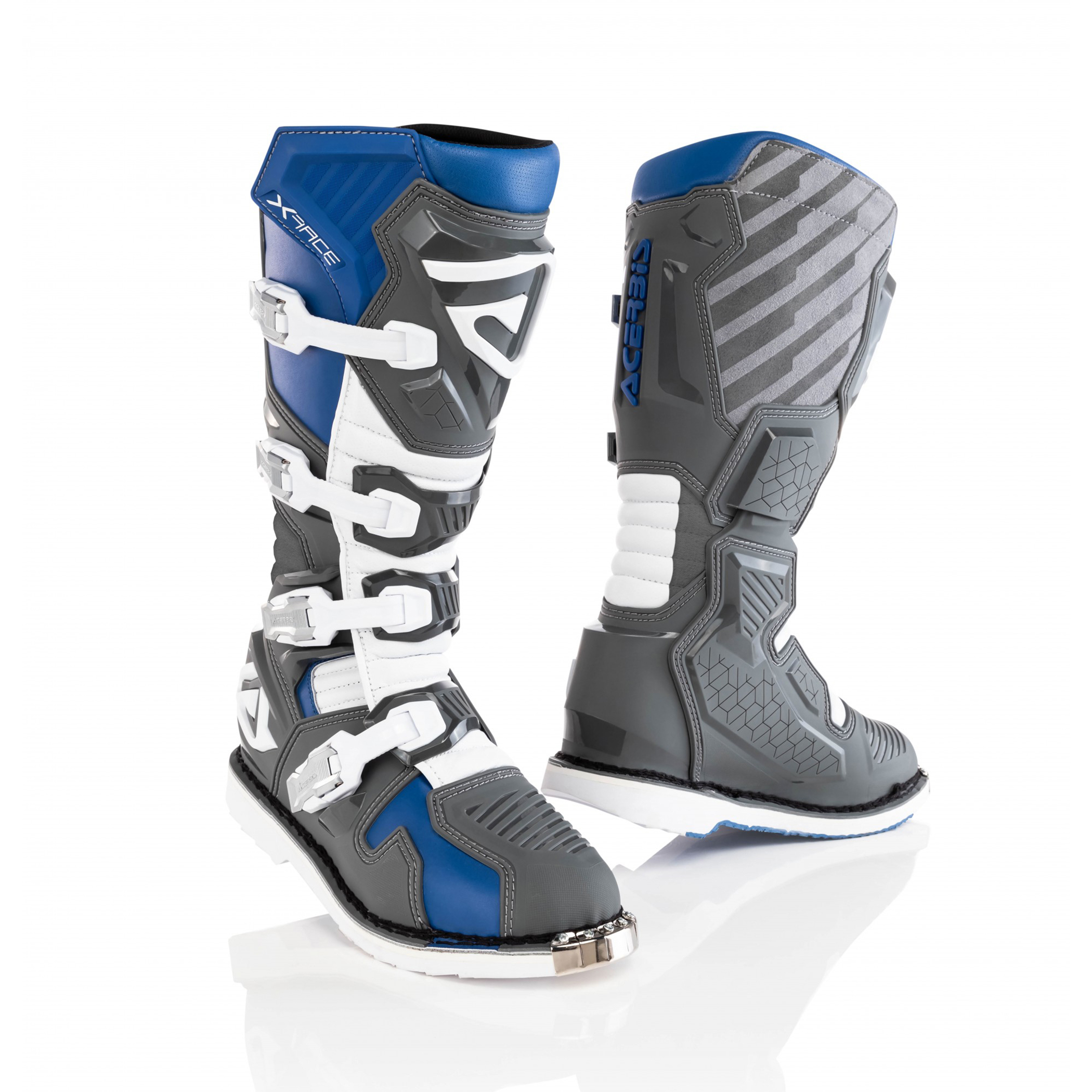 รองเท้า Acerbis X-Race Boots - Blue/Grey