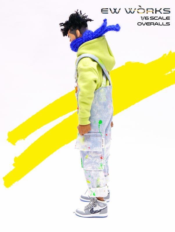[สั่งจอง]EW WORKS EW002 1/6 Smudge Printing Handmade Graffiti Splashing Ink Overalls
