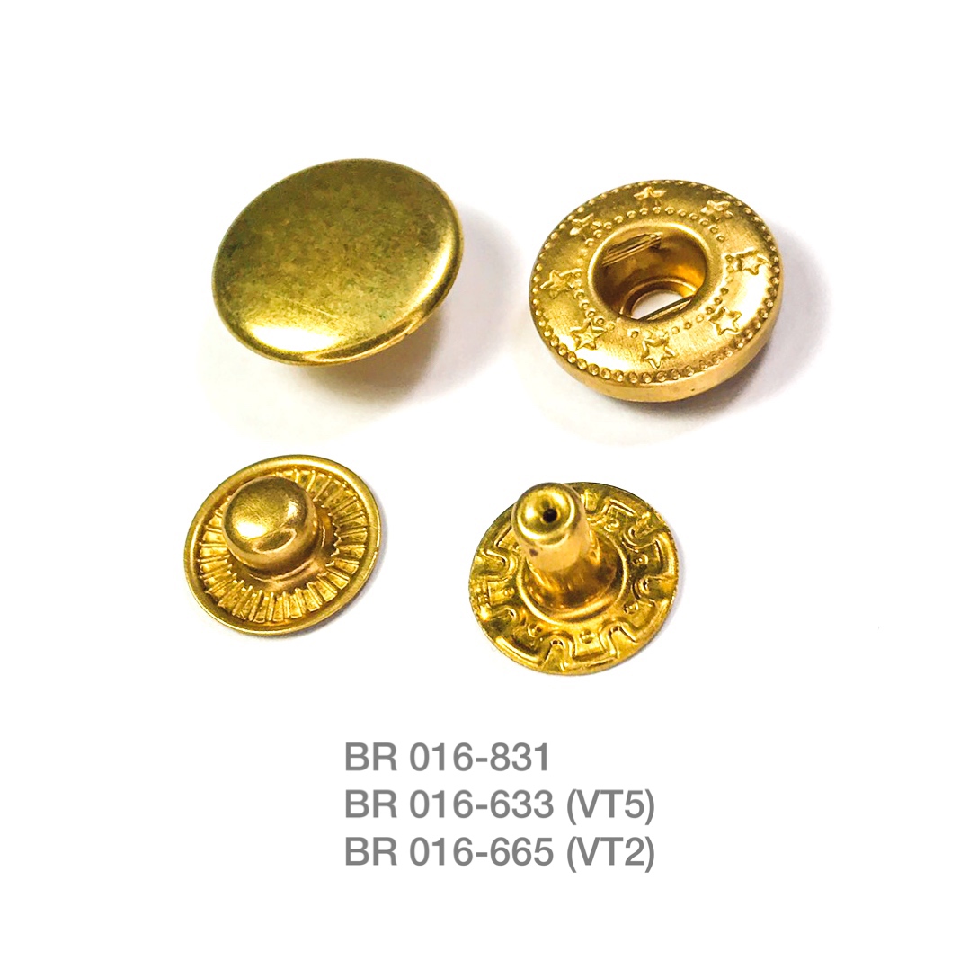 BR016 กระดุมแป็กญี่ปุ่น กระดุมแรงดึงสูง อุปกรณ์เครื่องหนัง **แพ็คบรรจุ 25 ชิ้น**