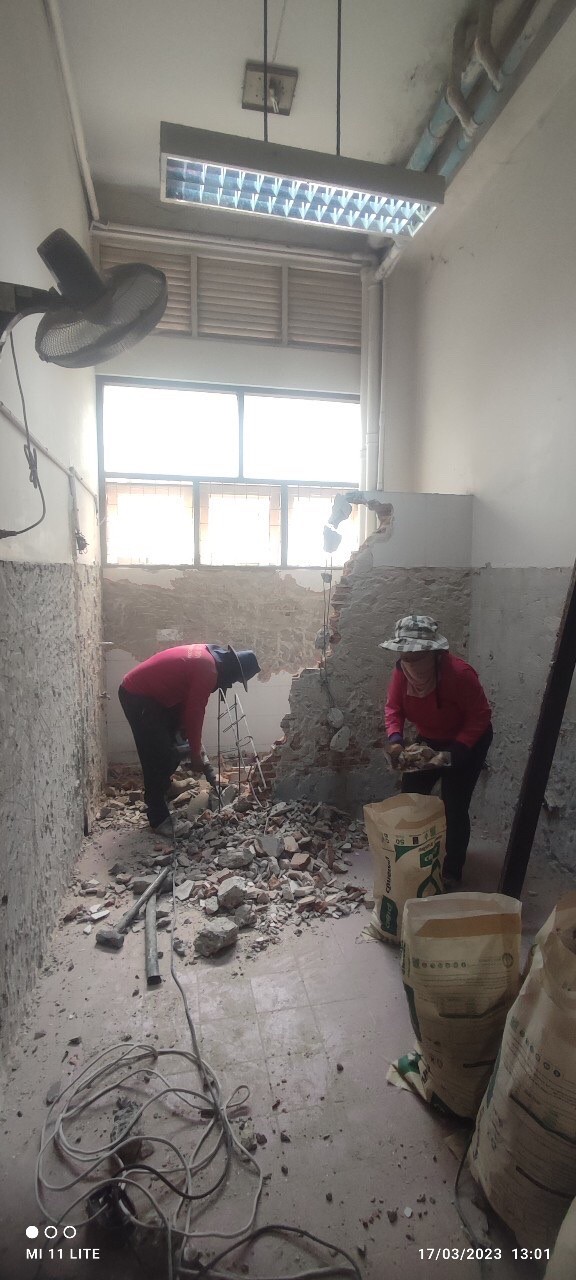 งานปรับปรุงห้องน้ำตึกกายวิภาค โรงพยาบาลศิริราช