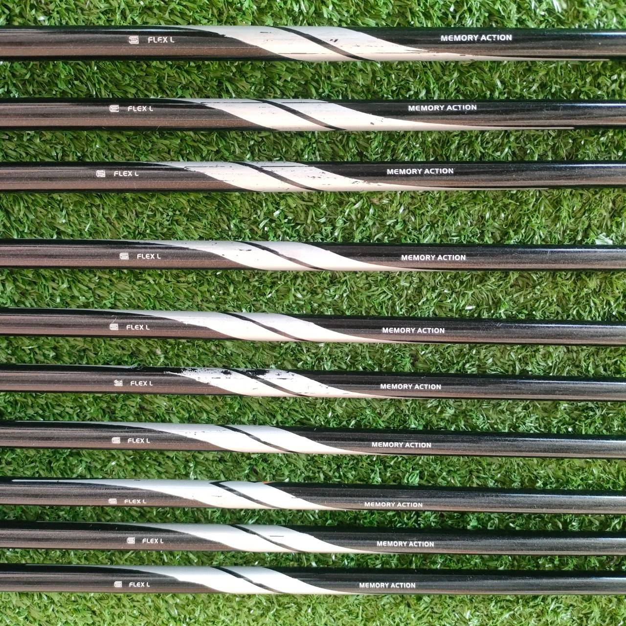 ** ไม้กอล์ฟสำหรับผู้หญิง ** ชุดเหล็ก T-ZOOM X07 BALANCE FACE FORGED มีเหล็ก 3-9 เเละ PW AW SW ก้าน MEMORY ACTION FLEX L ไม้กอล์ฟมือสอง ของแท้ BY NakaraLuxurious