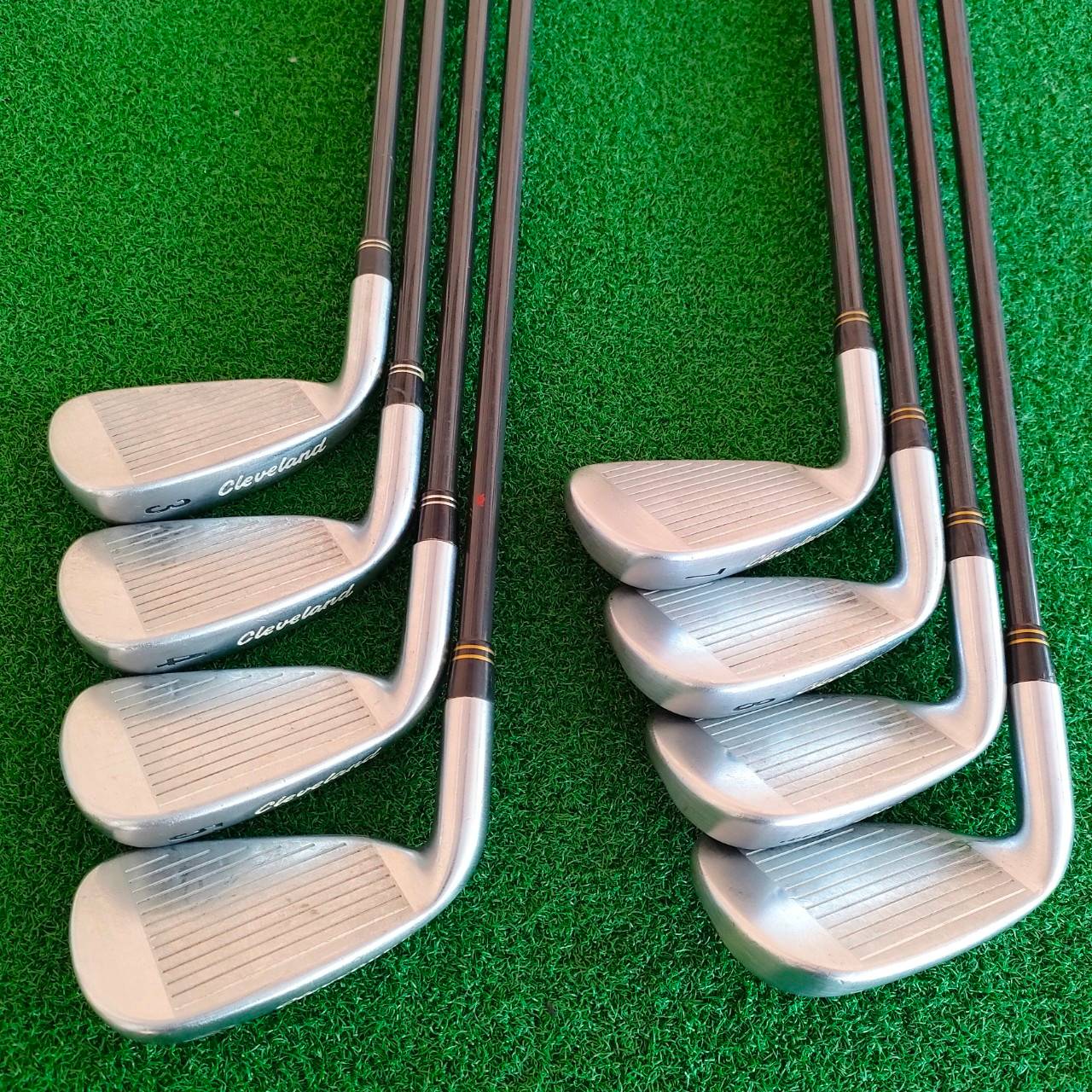 ชุดเหล็ก CLEVELAND CG4 CMM มีเหล็ก 3- 9 เเละ PW ครบชุด ก้าน GRAFALLOY ATTACKLITE FLEX R เหล็กคุณภาพดี เน้นตีง่าย ตีแม่นๆ ตกหยุด