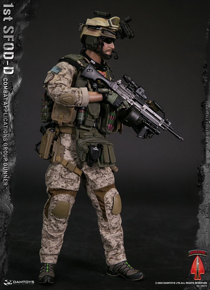 [สั่งจอง] DAMTOYS 78074 1/6 1st SFOD-D Combat Applications Group GUNNER