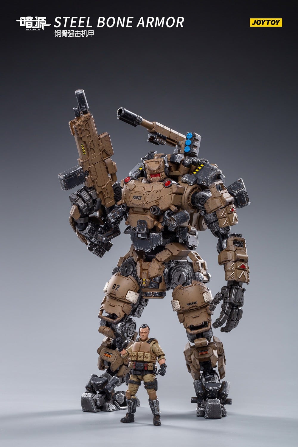 [สั่งจอง]JOYTOY JT0807 1/25 : Steel bone mecha (desert type)