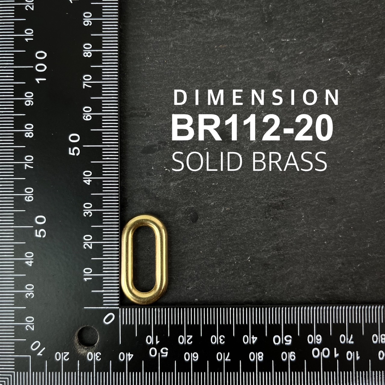 BR112 ห่วงทรงแคบซูลยาว สไตล์ญี่ปุ่น ปรับสายกระเป๋า อะไหล่ทองเหลืองแท้**ราคาต่อชิ้น**
