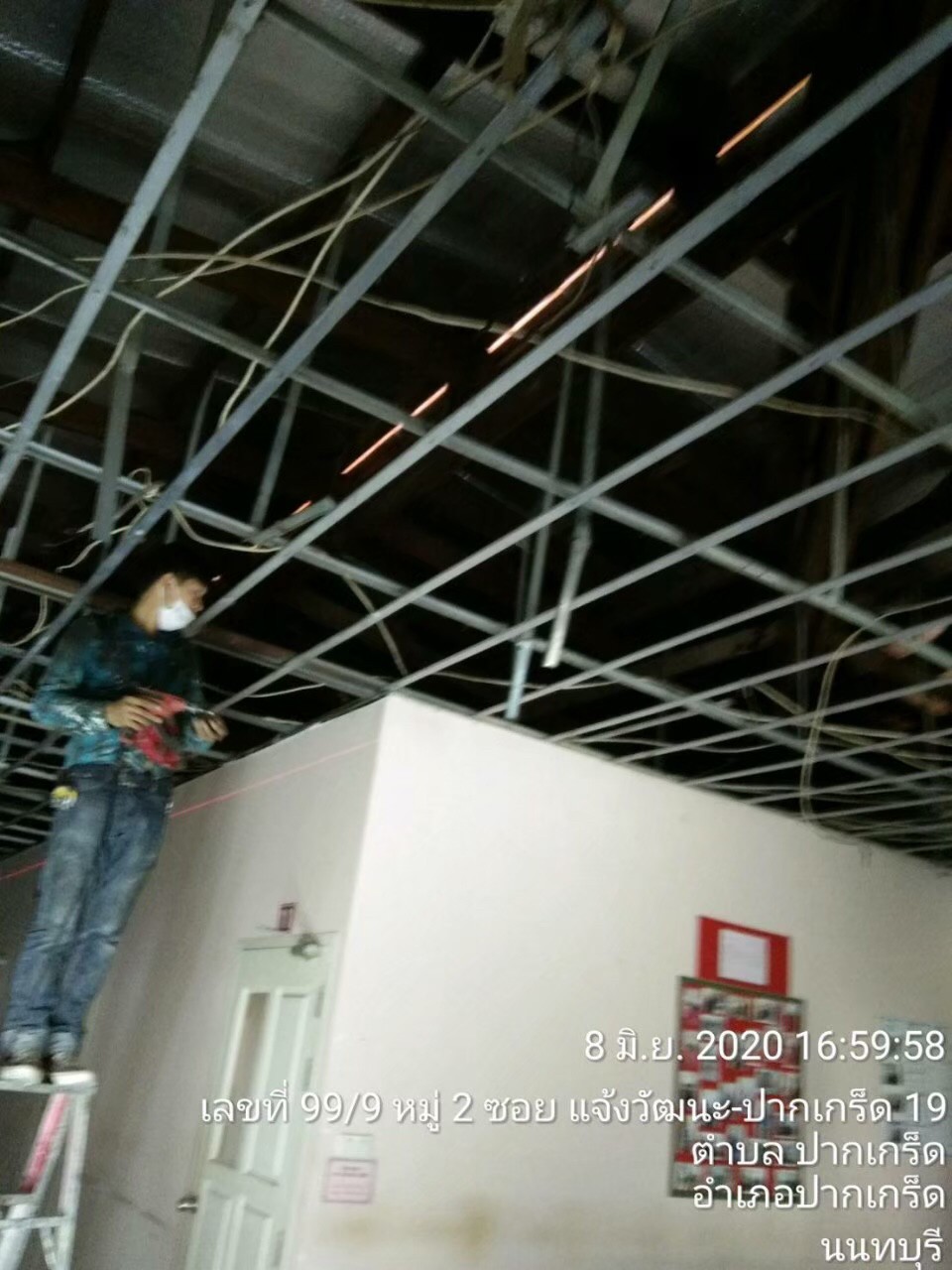 ดุริยางค์ตำรวจ(ปากเกร็ด) ปรับปรุงหลังคา,ฝ้า,เพดาน