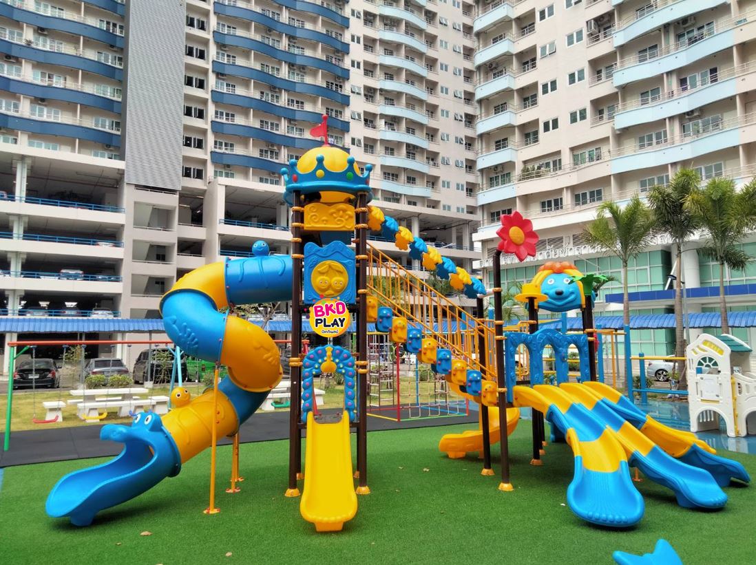 โปรโมชั่นเครื่องเล่นสนามโครงสร้างเสา 89 เครื่องเล่นสนามกลางแจ้ง ,สนามเด็กเล่น,เครื่องเล่นสนามราคาถูก OutdoorPlayground , ของเล่นสนาม, สำหรับบริจาคสนามเด็กเล่น พร้อมส่ง