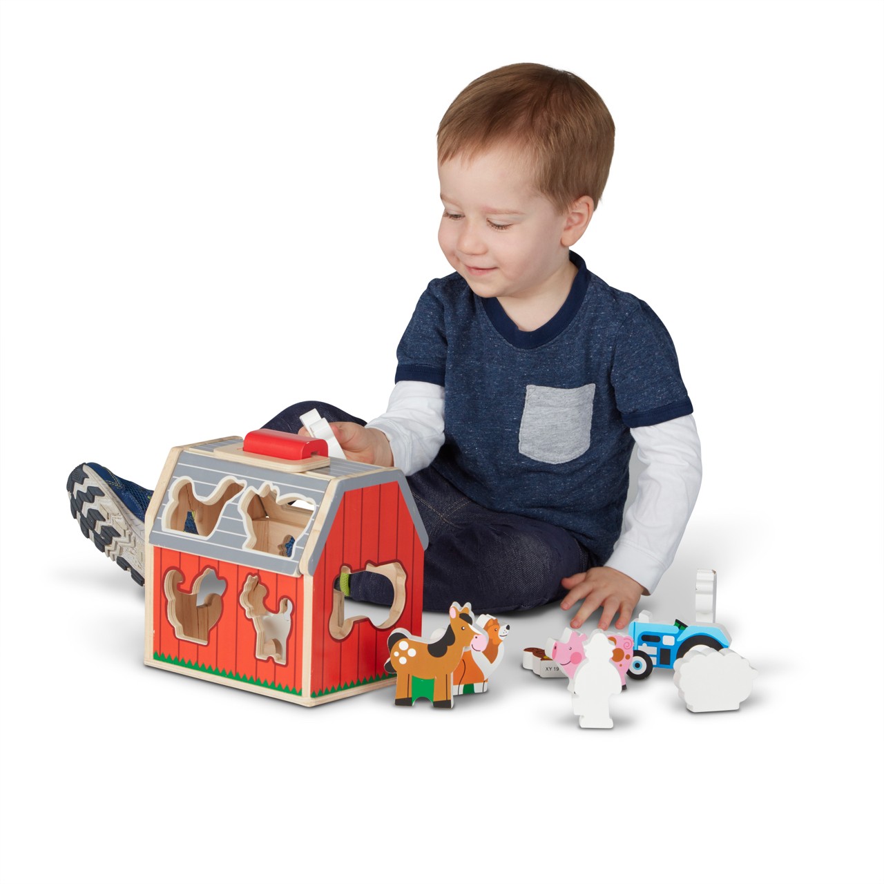 ชุดบล๊อกหยอดรุ่นฟาร์มแบบพกพา Take-Along Sorting Barn รุ่น 30149 Melissa&Doug, ของเล่นเสริมพัฒนาการ, ของเล่น