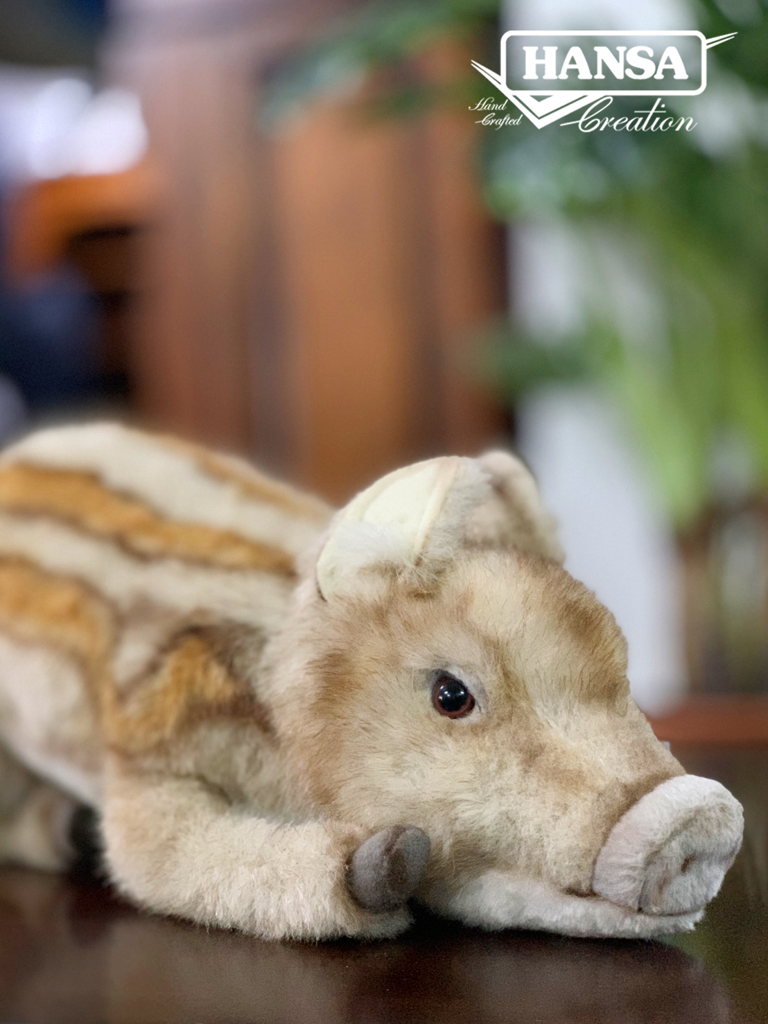 5027 Wild Pig Baby Laying 37 cm.L