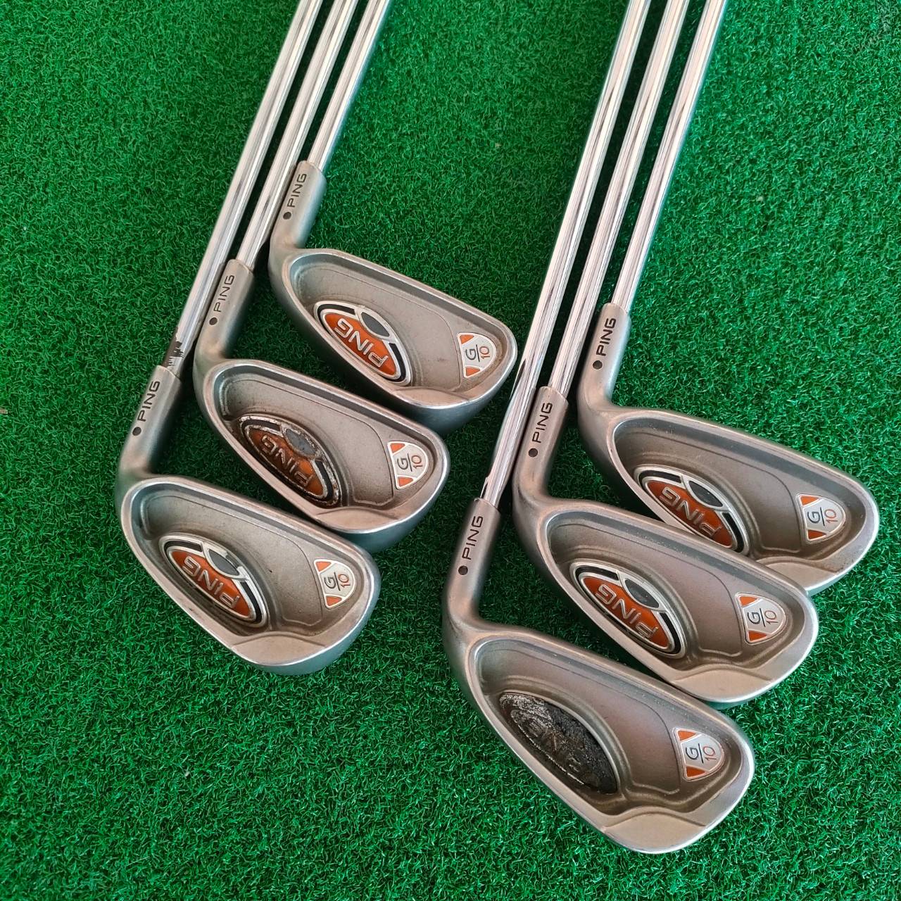 ชุดเหล็ก PING G10 มีเหล็ก 5-9 เเละ W ก้าน PING AWT FLEX R **เหล็ก 8 สติ๊กเกอร์หลุด**