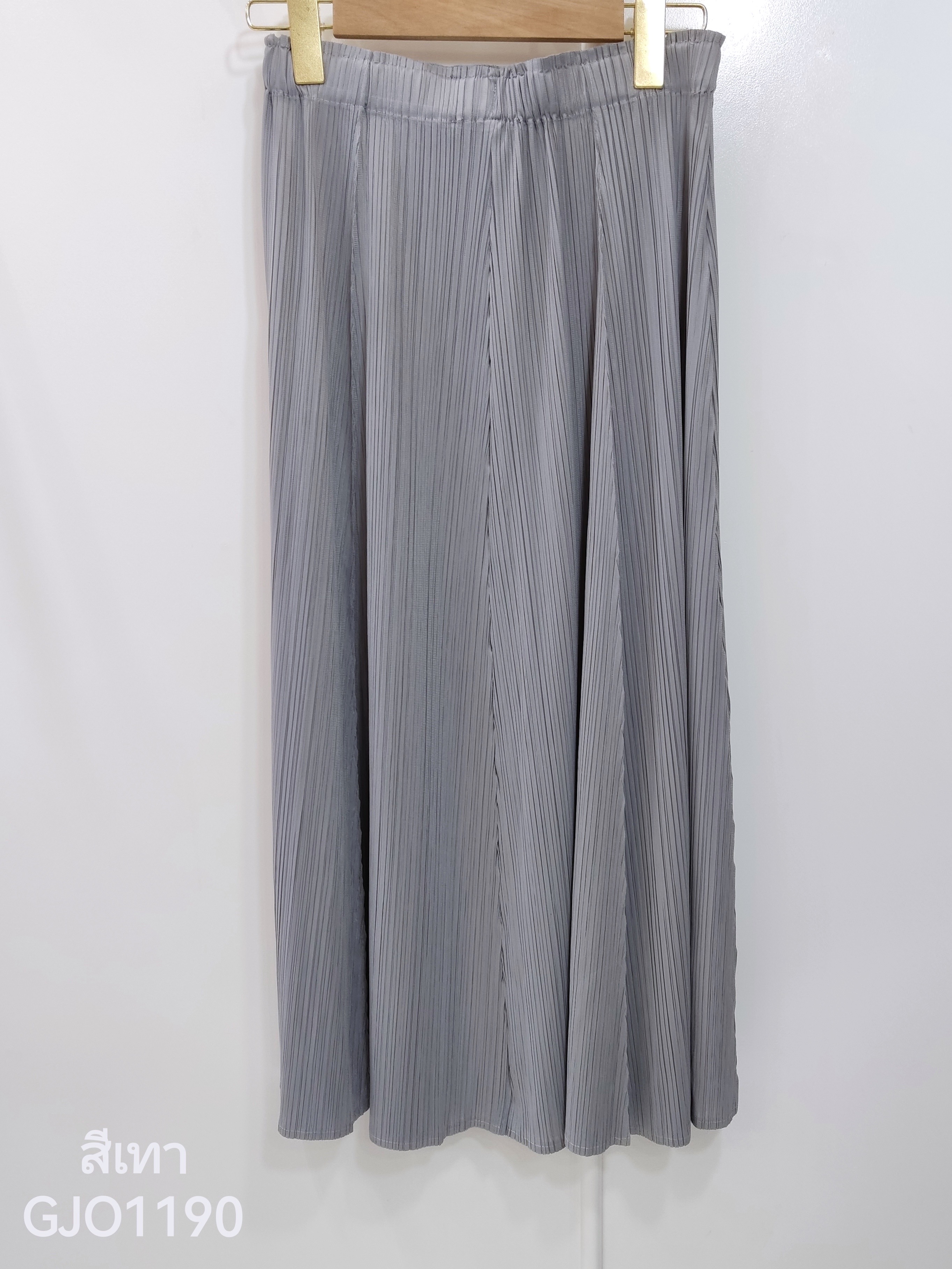 ปรับราคาลง20%!! ยาว 32.5นิ้ว! 2MUAY รุ่น GJO1190 กระโปรงพลีทคุณภาพ FLARE PLEATED SKIRT 8 สี FREE SIZE