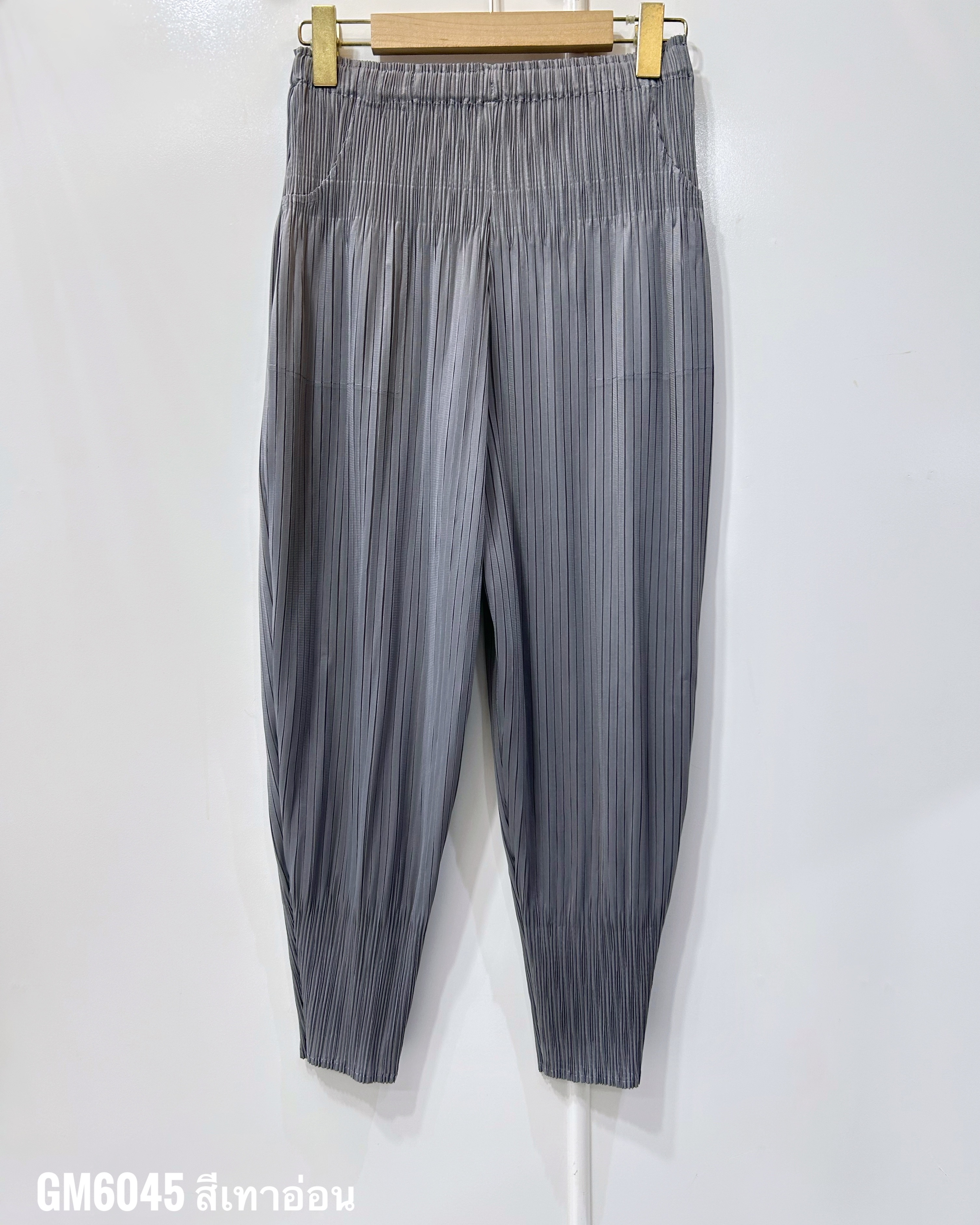 ยาว 34 นิ้ว 2MUAY รุ่น GM6045 กางเกงอัดพลีท FLUFFY PLEATED PANTS 31 สี FREE SIZE