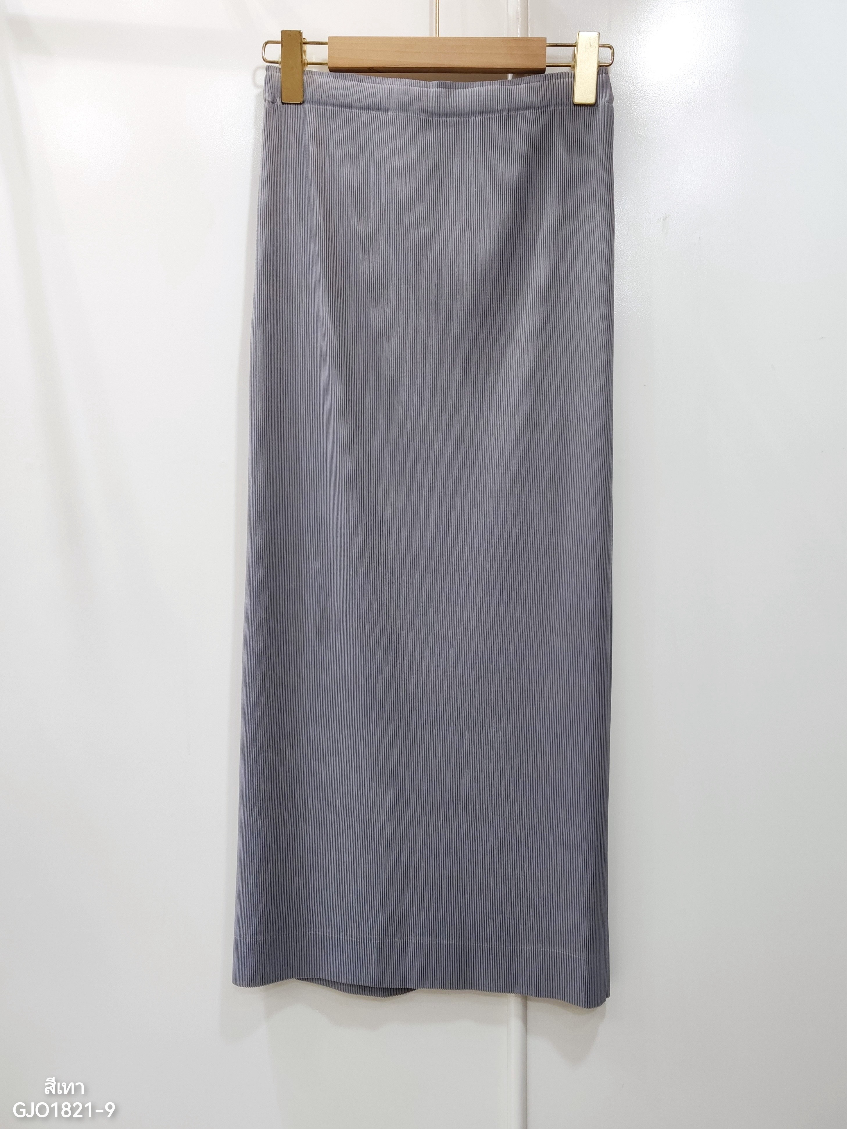 ยาว 34 นิ้ว 2MUAY รุ่น GJO1821-9 กระโปรงพลีทคุณภาพ DOUBLE LAYER PLEATED SKIRT 14 สี FREE SIZE