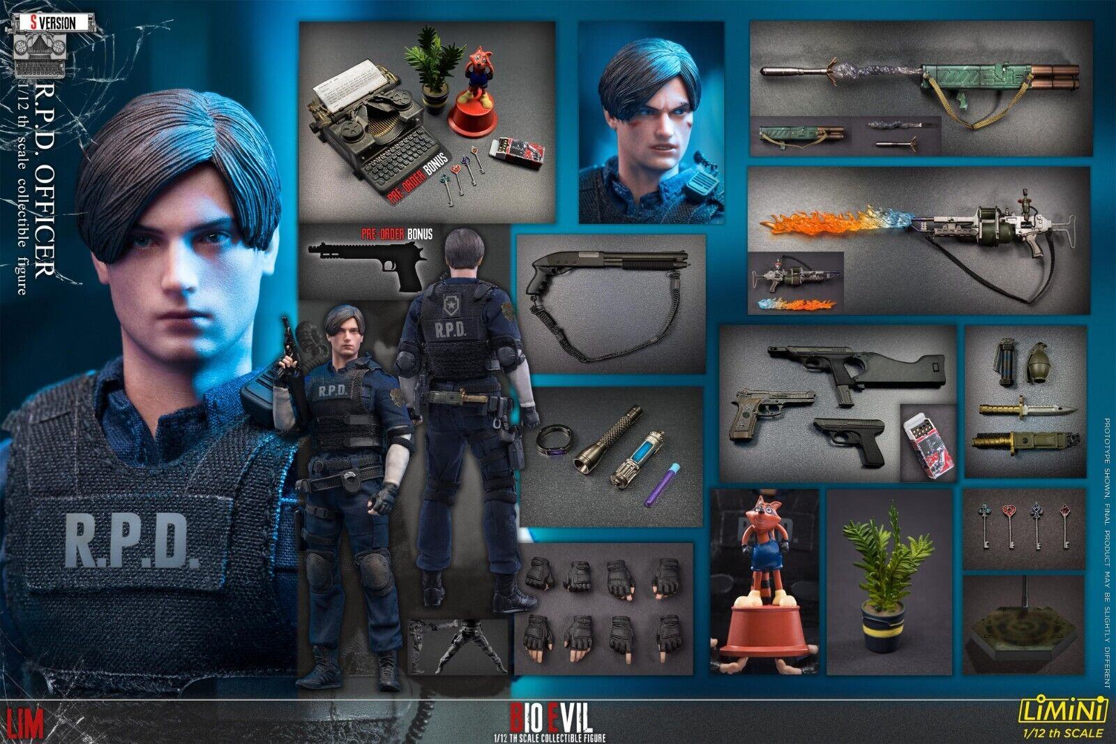 [สั่งจอง] Limtoys 1/12 : R.P.D Officer version S (Re-issue)