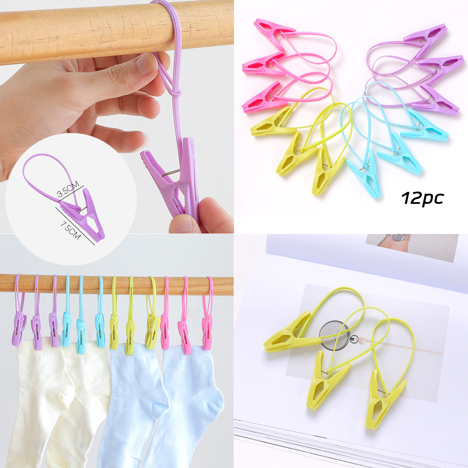 กิ๊บหนีบผ้า มีหลายรุ่น หัวคู่1pc/หนีบราว4pc/สายคล้อง12pc/เดี่ยว50pc หนีบราว ผ้าห่ม ผ้านวม ตากผ้า ทนทาน คุณภาพดี