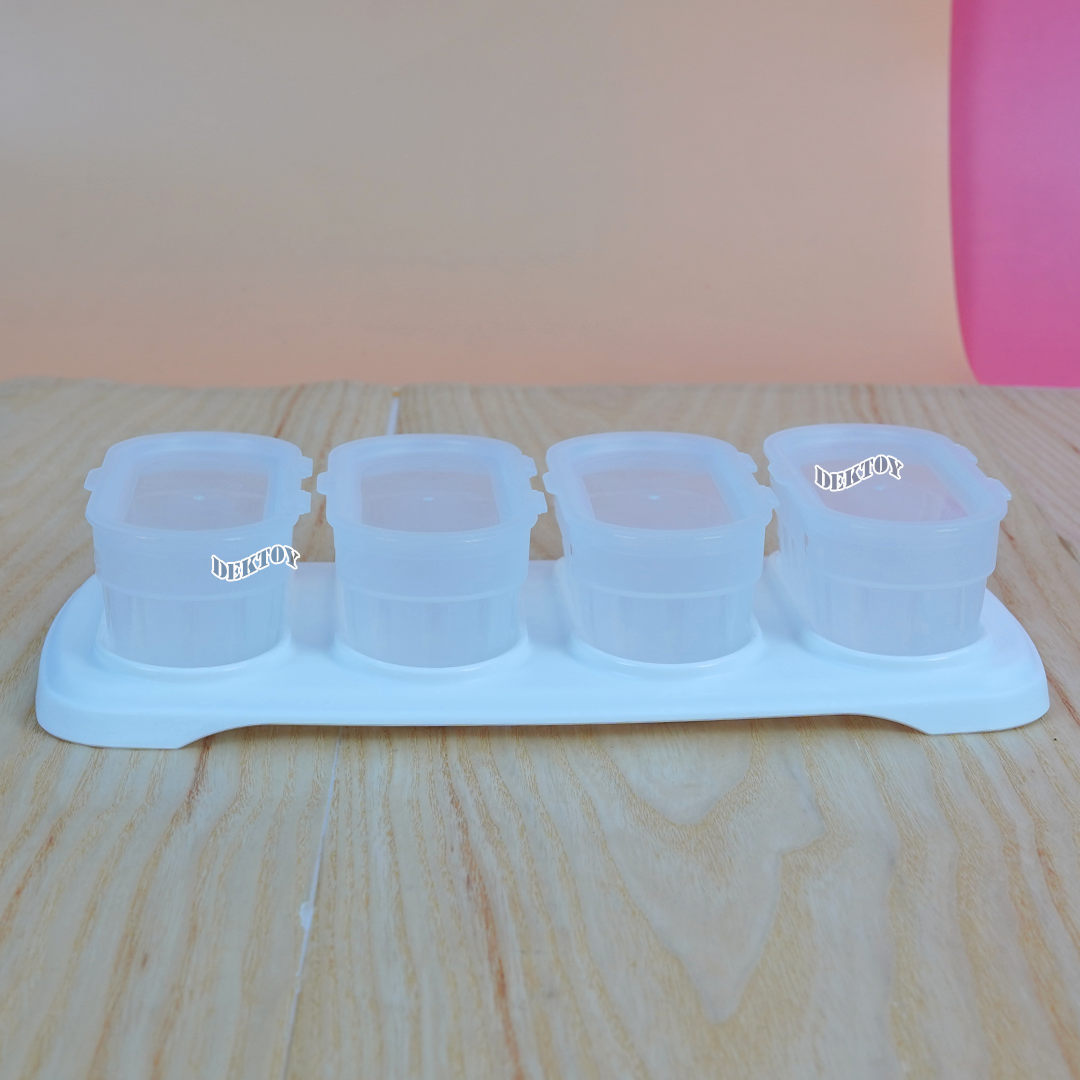 NANNY แนนนี่ กล่องเก็บอาหารสำหรับแช่แข็ง 4 ถ้วย ขนาด 140 มล.N280/C