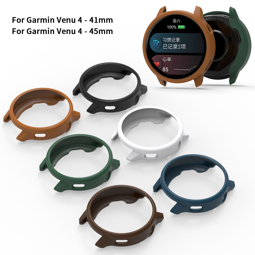 Shopdodi เคส Garmin Venu 4 45mm Venu4 41mm Case เคสกันกระแทก เคสยางTPU เคสยางใสTPU ไม่ปิดทับหน้าปัด