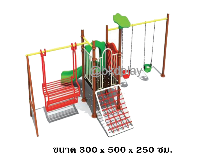 เครื่องเล่นสนามกลางแจ้ง ชุดเครื่องเล่นเด็ก BA-29 มี 1 รางสไลเดอร์ ,1 ปีนป่าย ,ชิงช้า 2 ที่นั่ง และชิงช้ากระเช้า 1 ชุด,ชุดปีนป่ายสไลเดอร์และชิงช้ารวม,,ผีเสื้อนักผจญภัย,ครุภัณฑ์สนามเด็กเล่น,งบสพฐ,outdoor Playground,ผลิตในไทย