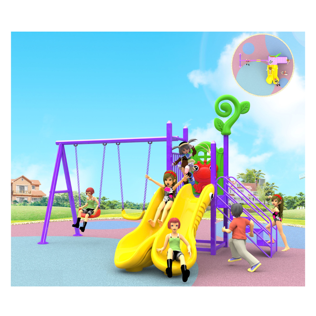 เครื่องเล่นสนามกลางแจ้ง ในร่ม, ชุดเจ้ากบสไลเดอร์คู่และชิงช้า ,ครุภัณฑ์สนามเด็กเล่น,งบ.สพฐ,โครงการโรงเรียนประชารัฐ, playground,สไลเดอร์,ของเล่นเสริมพัฒนาการ,เครื่องเล่นสนาม, สนามเด็กเล่น