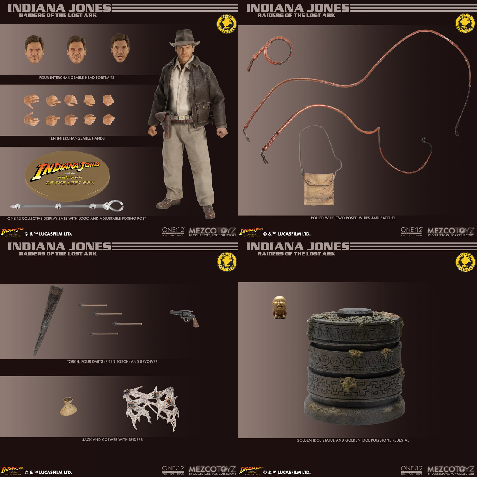 [สั่งจอง]Mezco Toyz 1/12 : Indiana Jones - Temple Edition